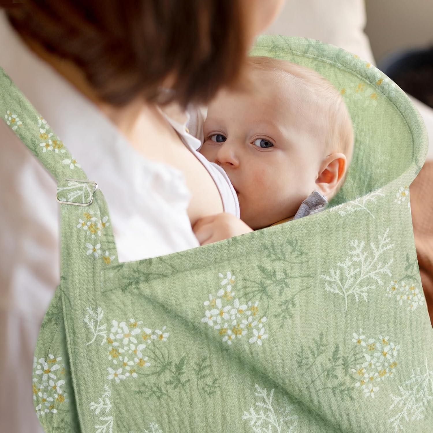 Funda de Lactancia Mexxi de Muselina Verde 104x74 cm