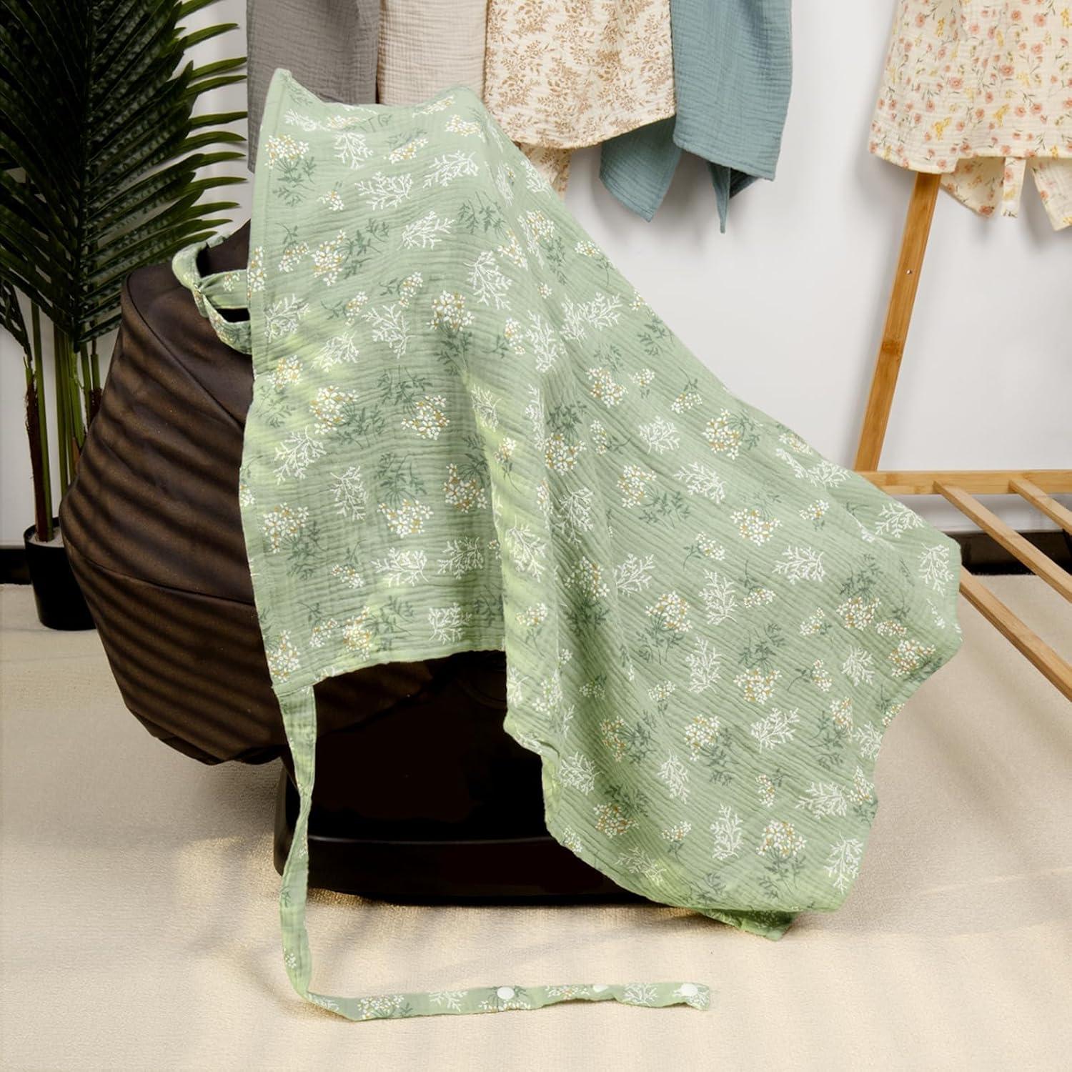 Funda de Lactancia Mexxi de Muselina Verde 104x74 cm