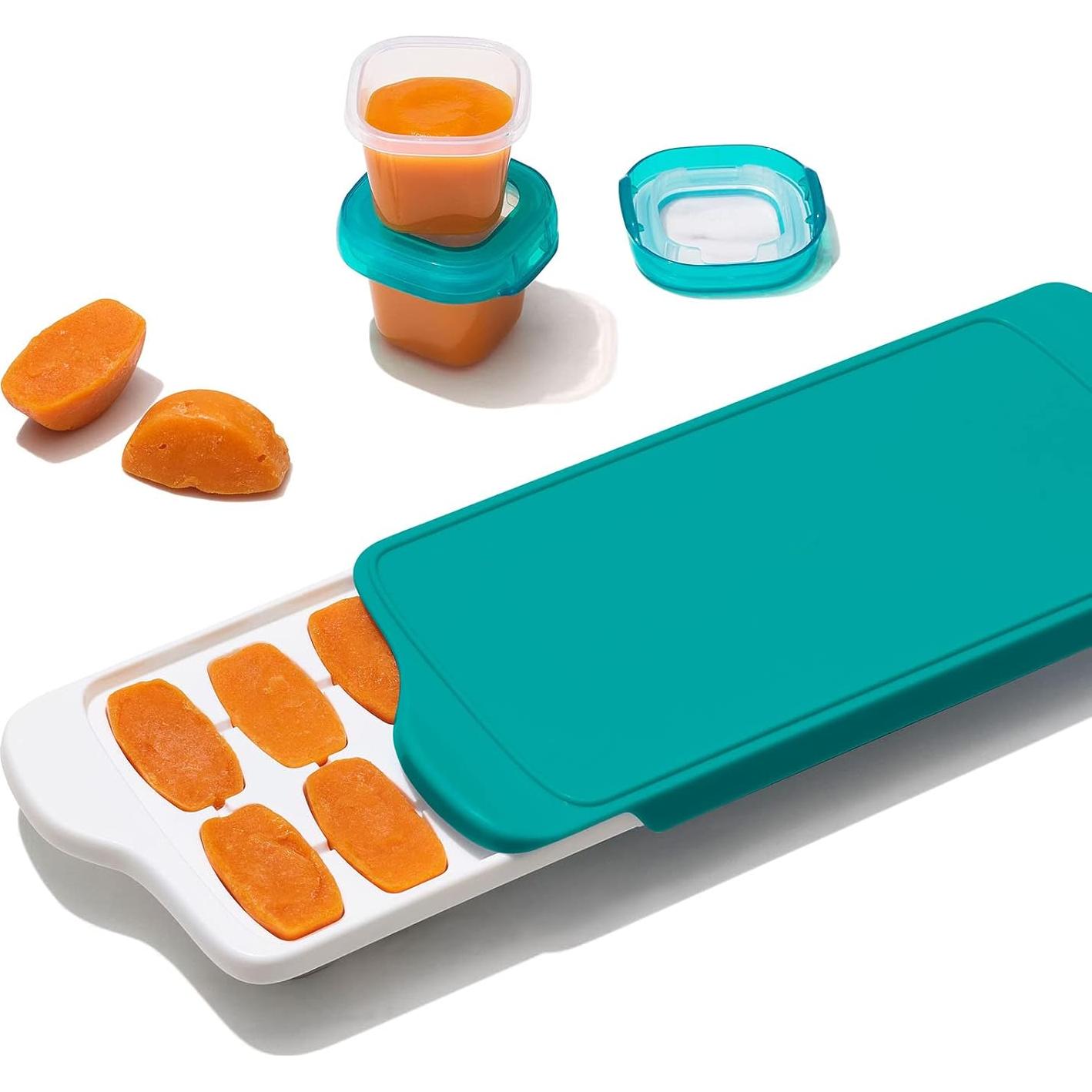 Bandeja de Congelador para Comida de Bebé OXO Tot 2 Pack - Verde Azulado