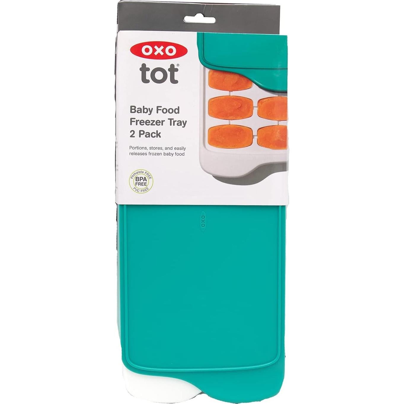 Bandeja de Congelador para Comida de Bebé OXO Tot 2 Pack - Verde Azulado