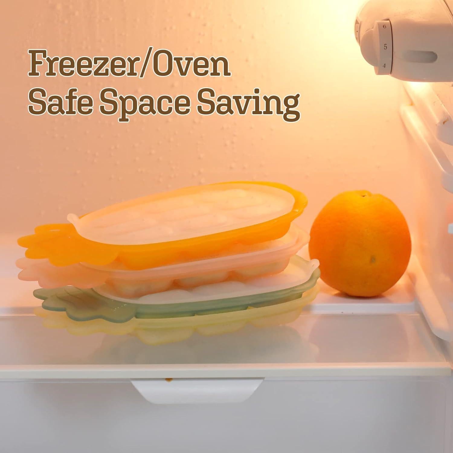 Bandeja de congelador de silicona Haakaa para bebés - Libre de BPA