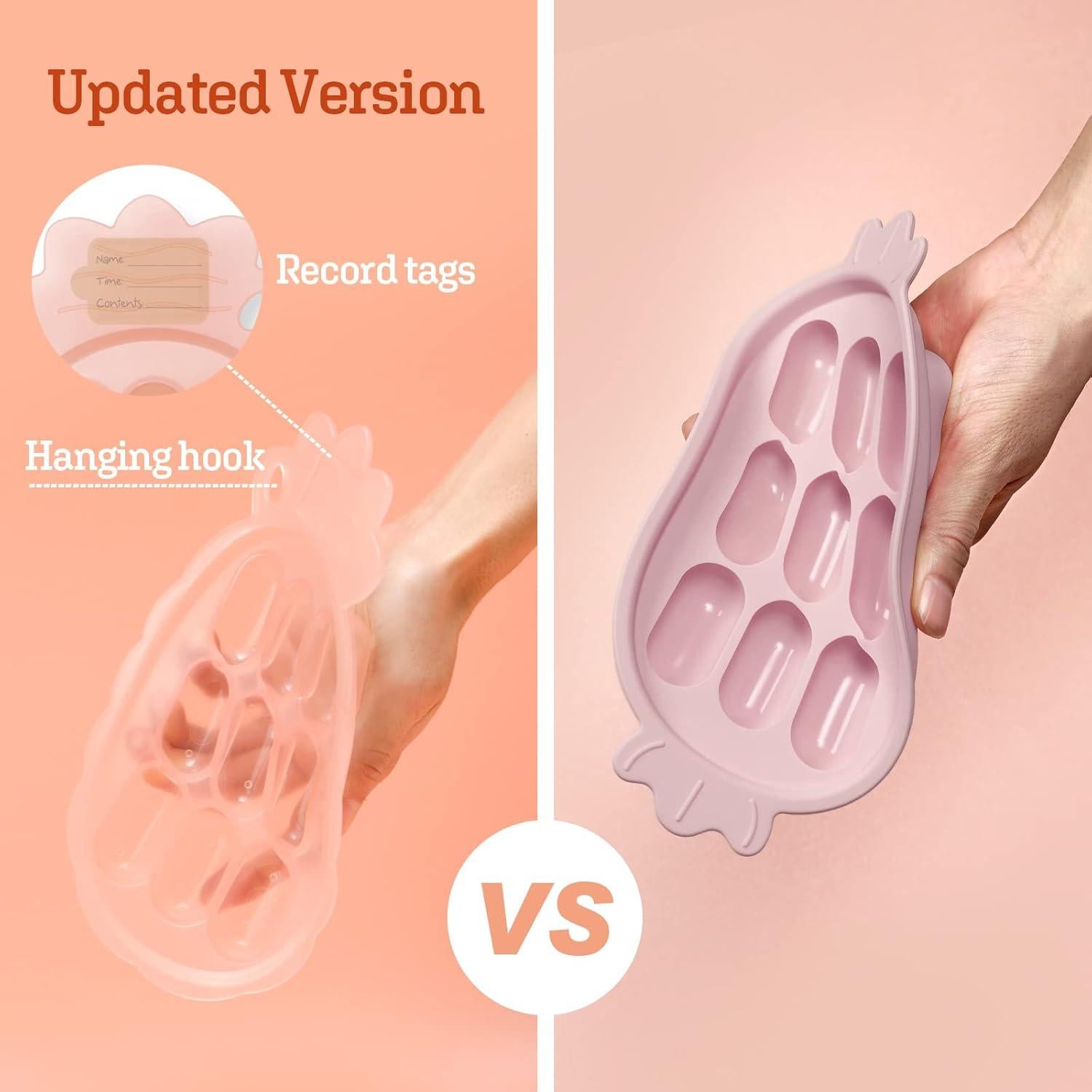 Bandeja de congelador de silicona Haakaa para bebés - Libre de BPA