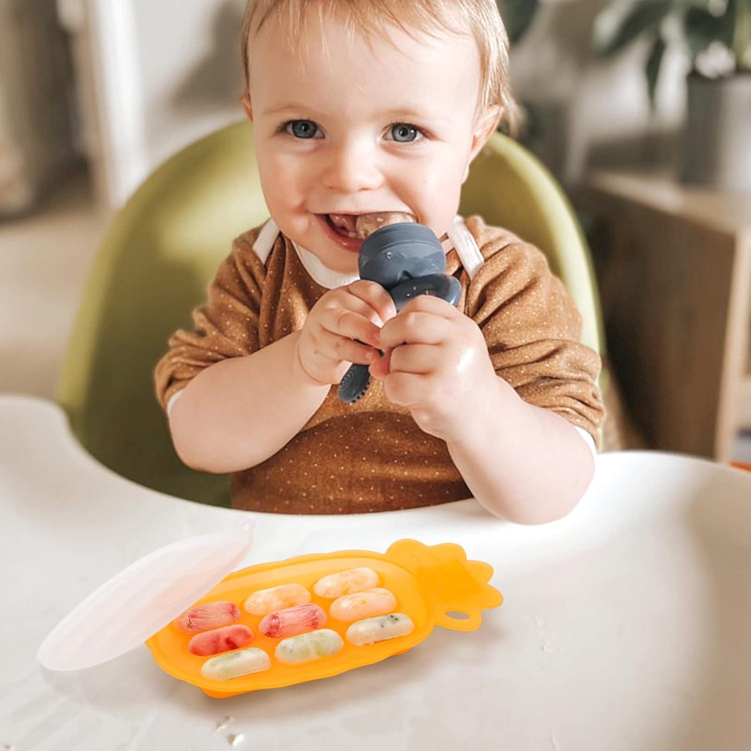 Bandeja de congelador de silicona Haakaa para bebés - Libre de BPA