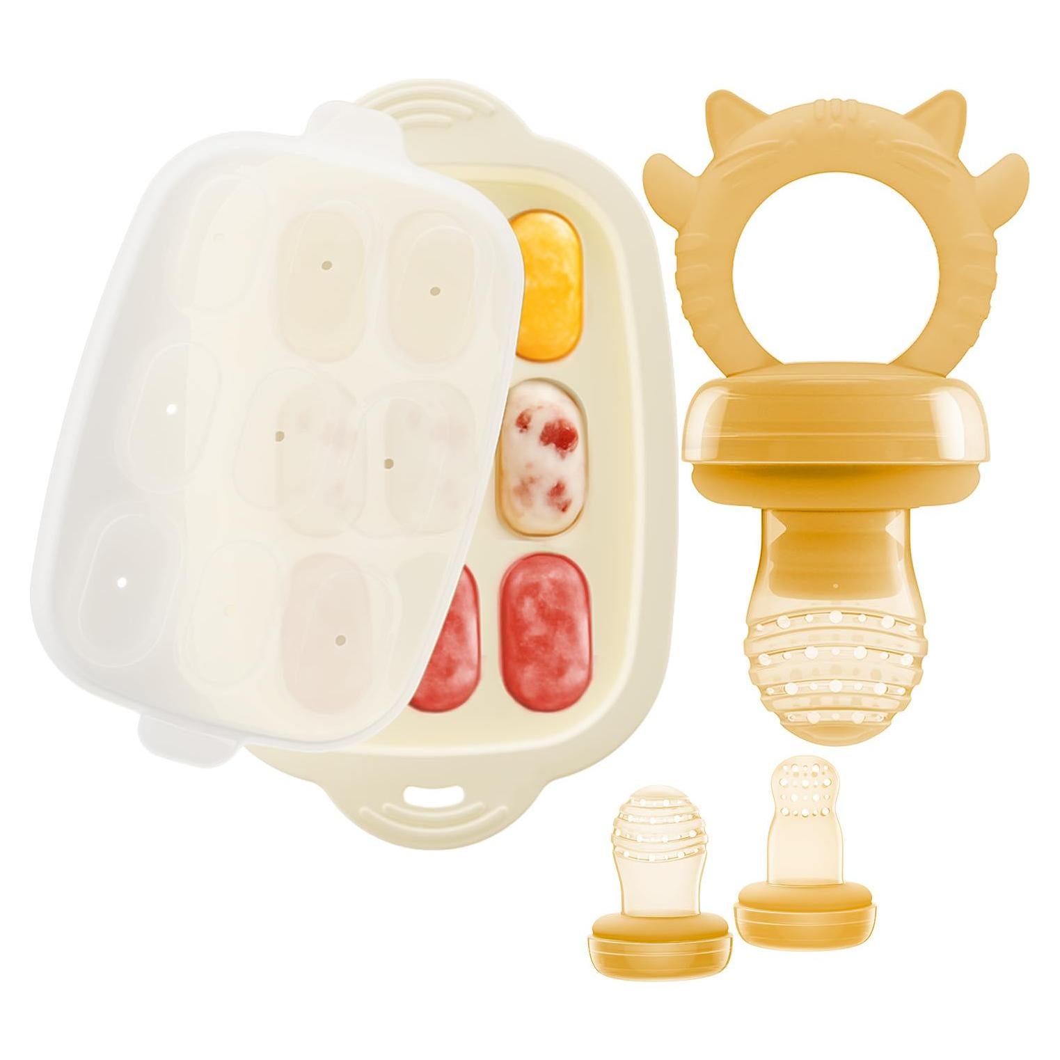 Extractor de Frutas para Bebés Silicona Grado Alimenticio 2 Tamaños