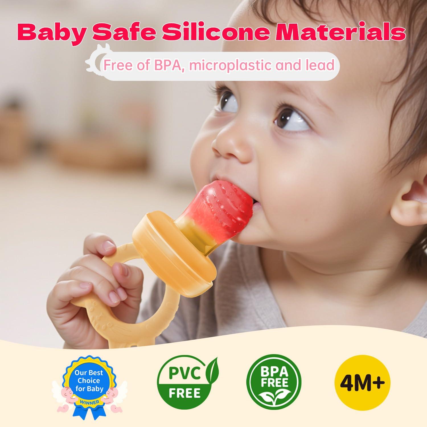 Extractor de Frutas para Bebés Silicona Grado Alimenticio 2 Tamaños