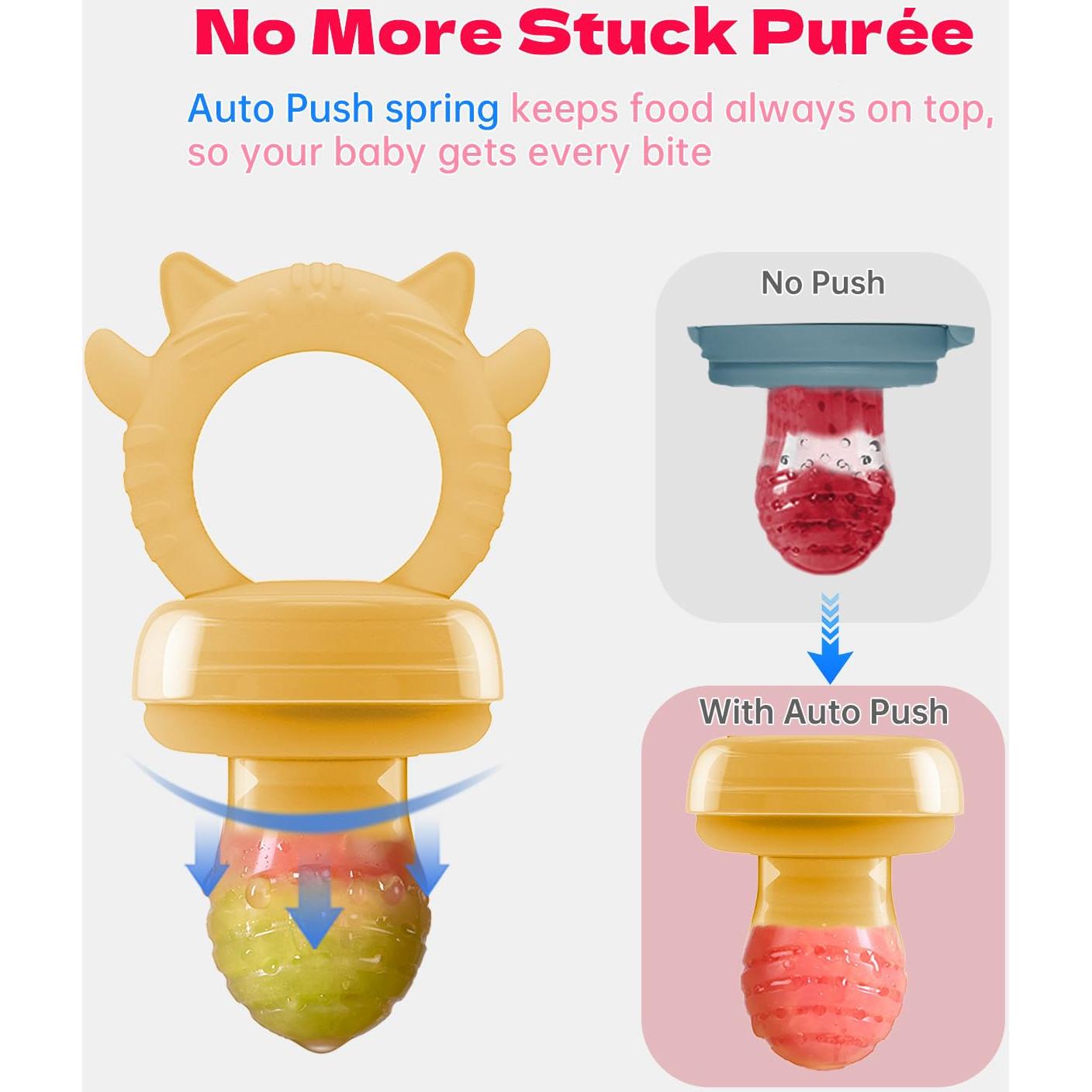 Extractor de Frutas para Bebés Silicona Grado Alimenticio 2 Tamaños