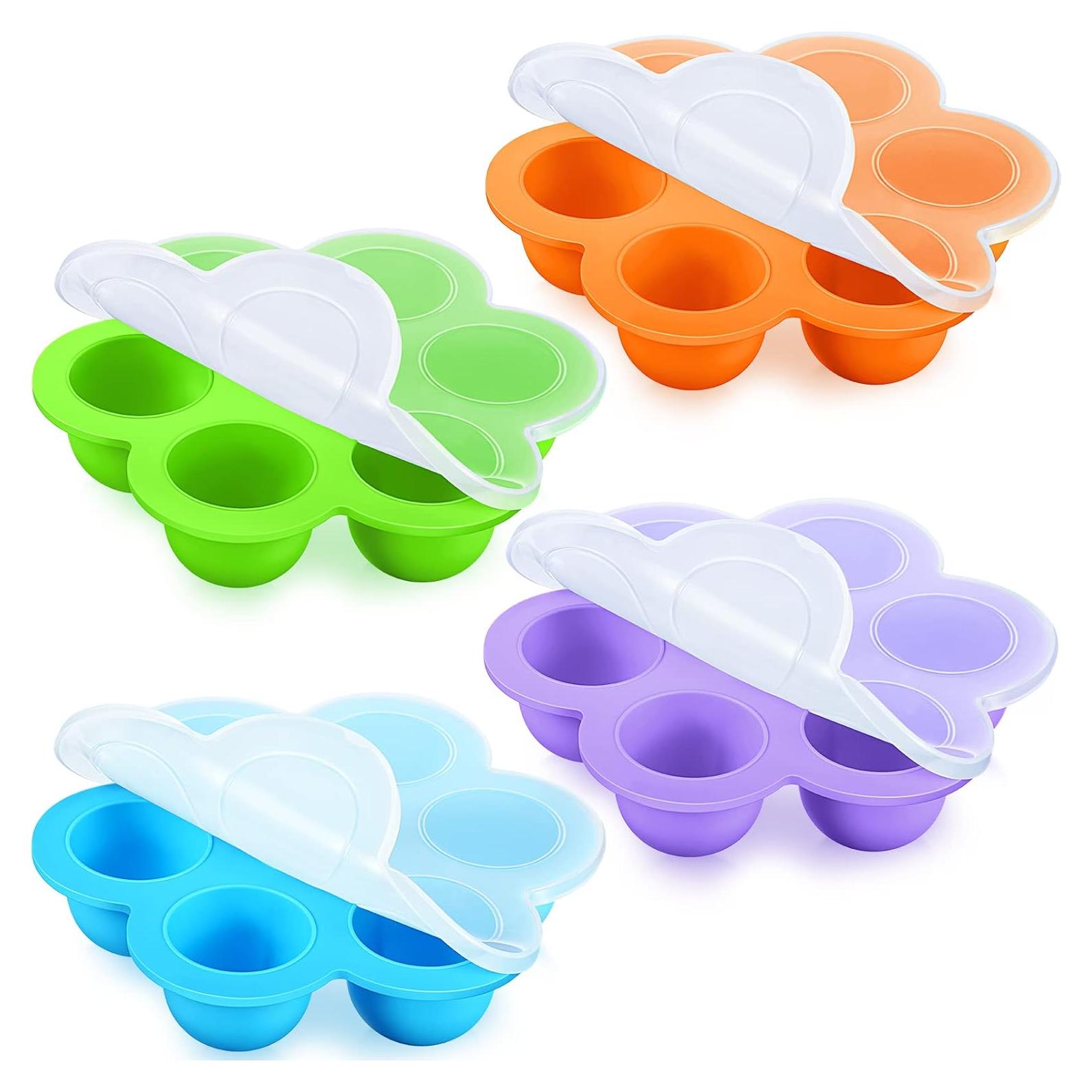 Bandeja de Silicona para Alimentos de Bebé Potchen 4 Pcs 74.8 ml