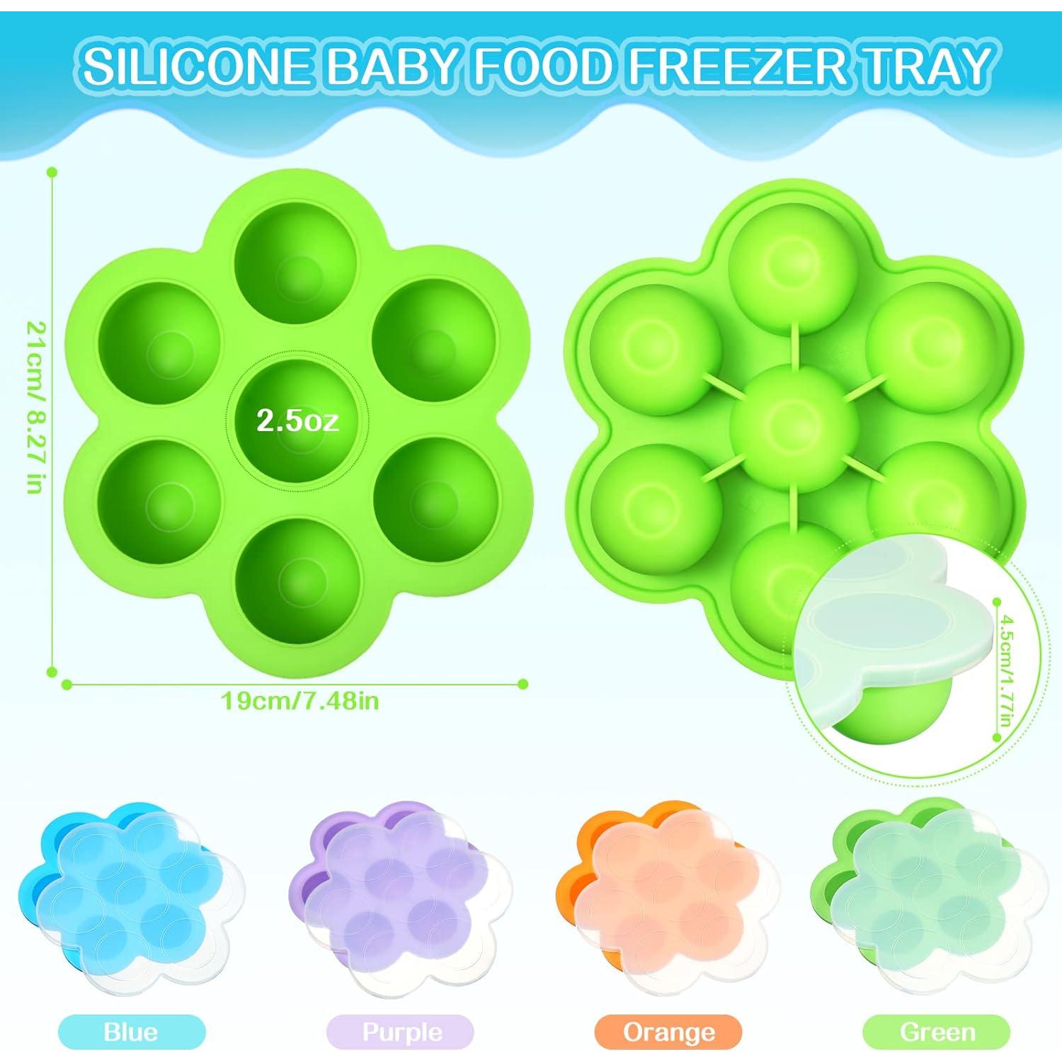 Bandeja de Silicona para Alimentos de Bebé Potchen 4 Pcs 74.8 ml