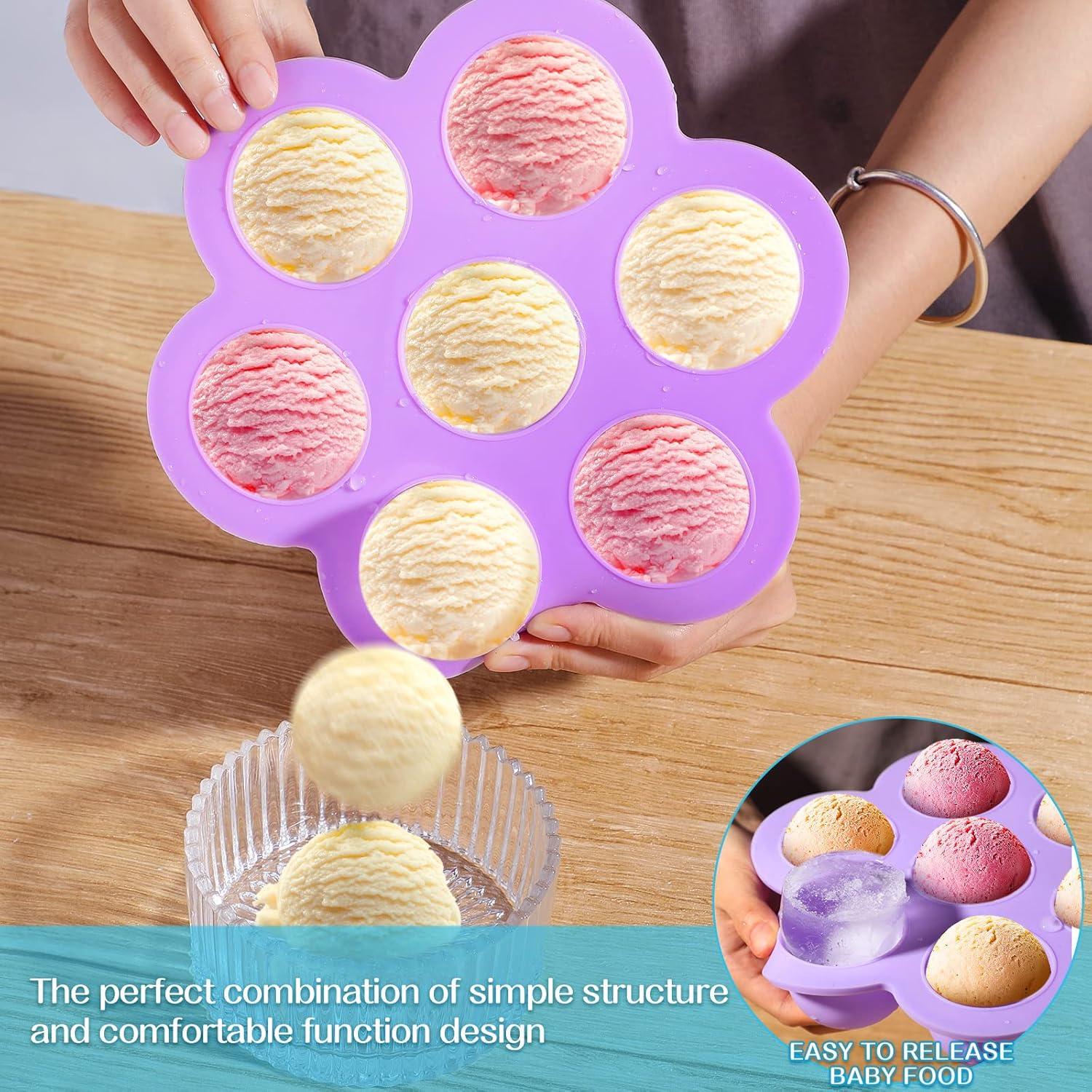 Bandeja de Silicona para Alimentos de Bebé Potchen 4 Pcs 74.8 ml