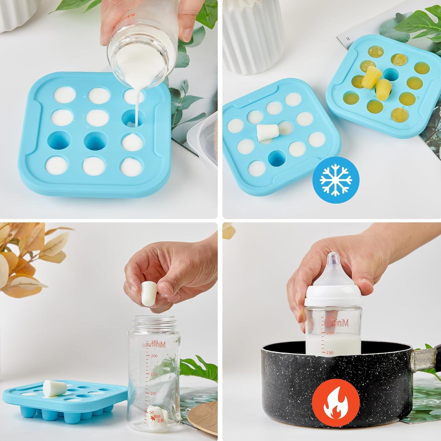 Moldes de Silicona para Alimentos Bebés WENQING 1.13L