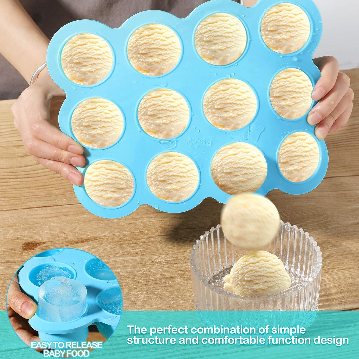 3 Piezas Contenedores de Almacenamiento de Comida Bebé Silicona