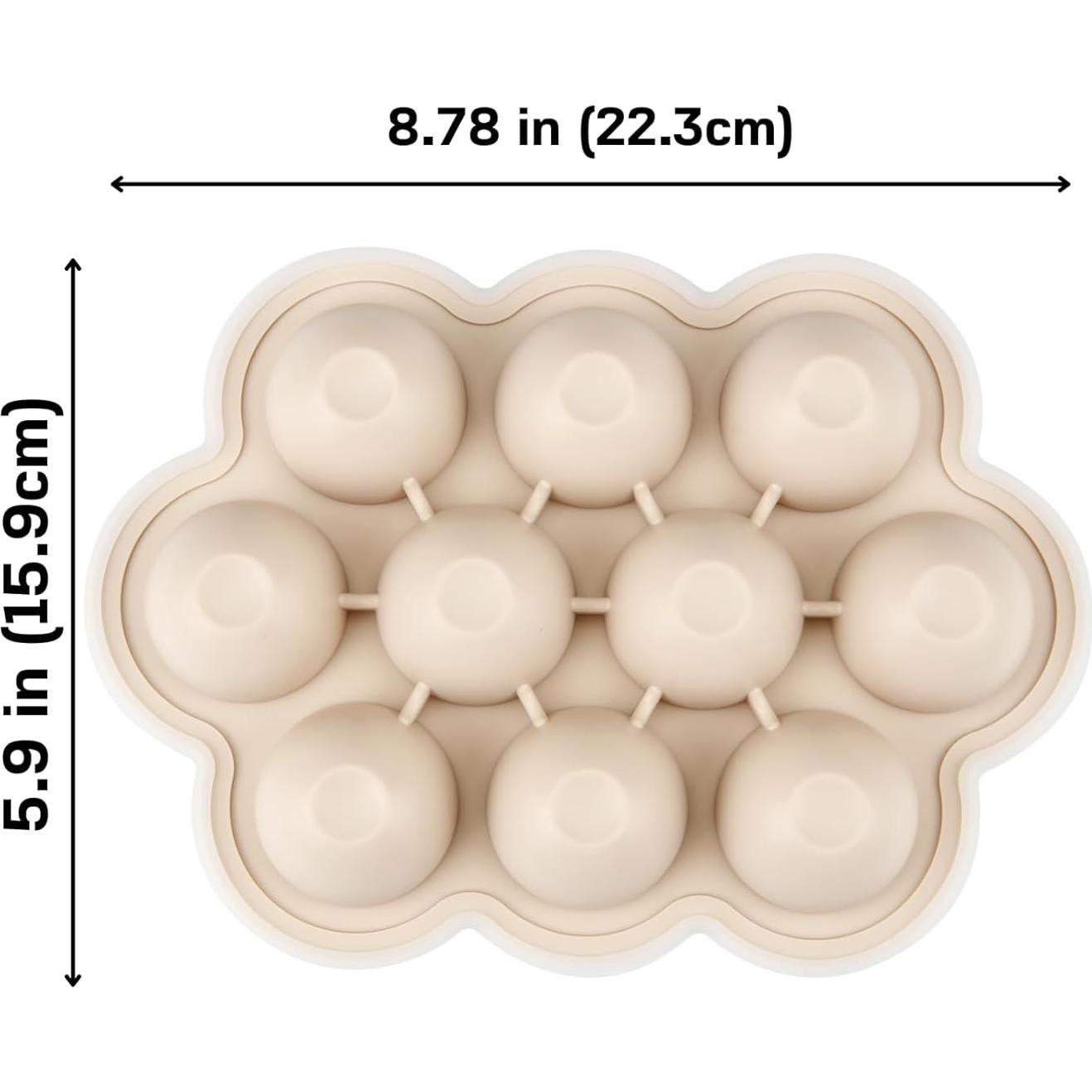 Bandeja de Silicona para Bebés PandaEar 3 Pack - 10 Compartimentos