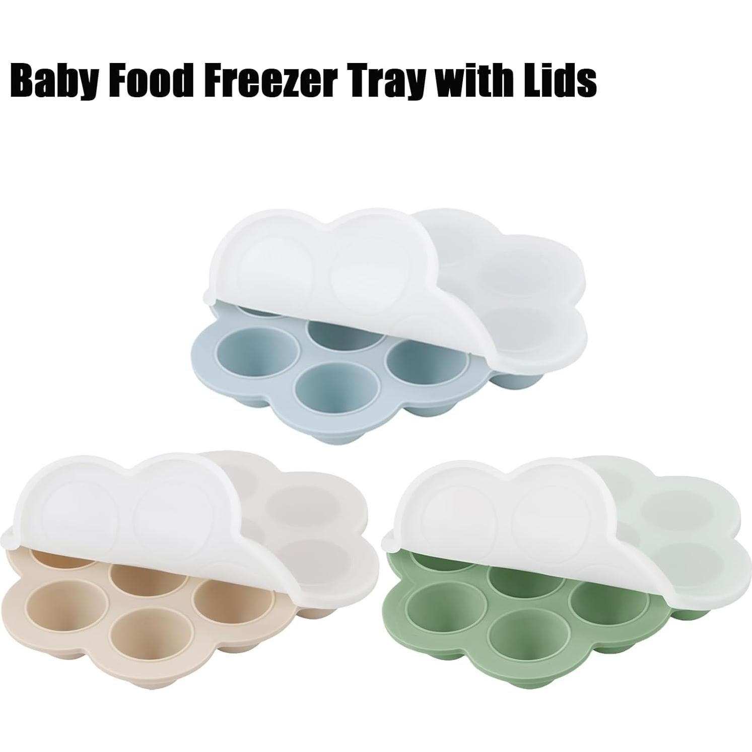 Bandeja de Silicona para Bebés PandaEar 3 Pack - 10 Compartimentos