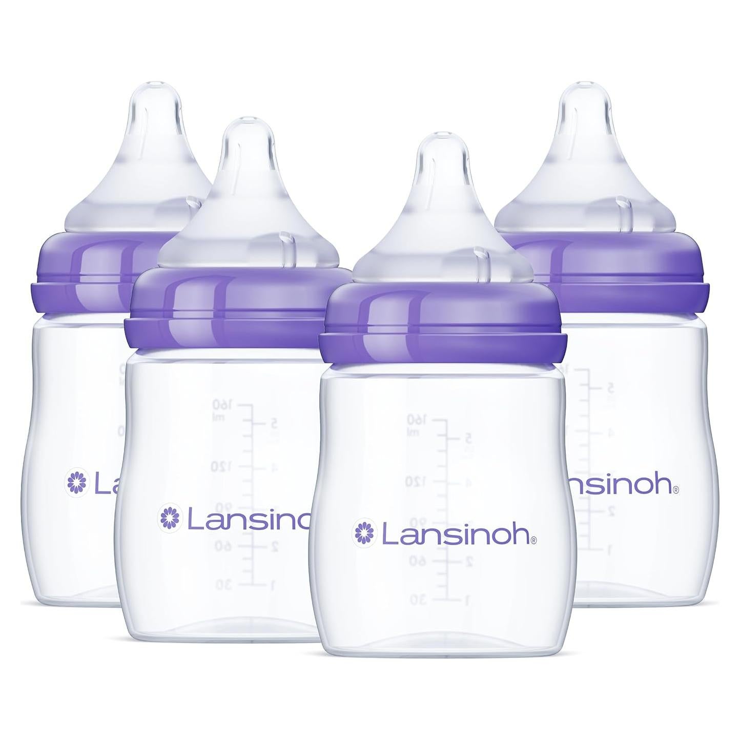 Biberones Lansinoh Anti-Cólicos 148ml 4 Unidades Tetinas S