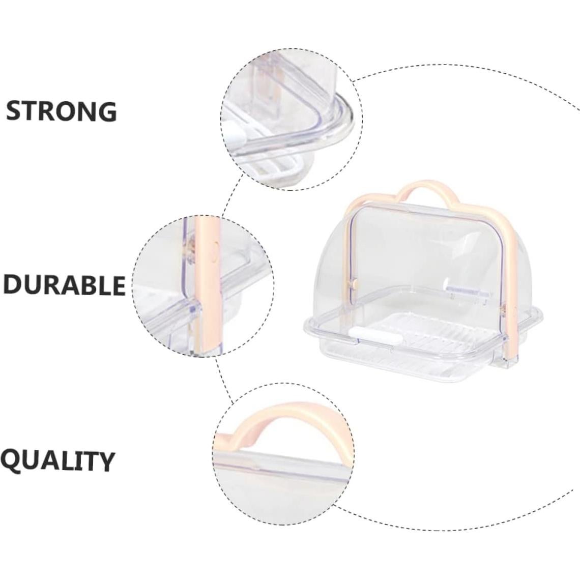 Caja organizadora de biberones MUCKLILY con tapa y escurridor