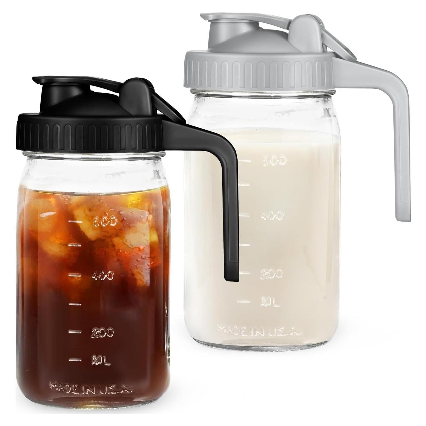 Jarra de Leche Materna AoeJarry 32oz Vidrio Hermético 2Pack