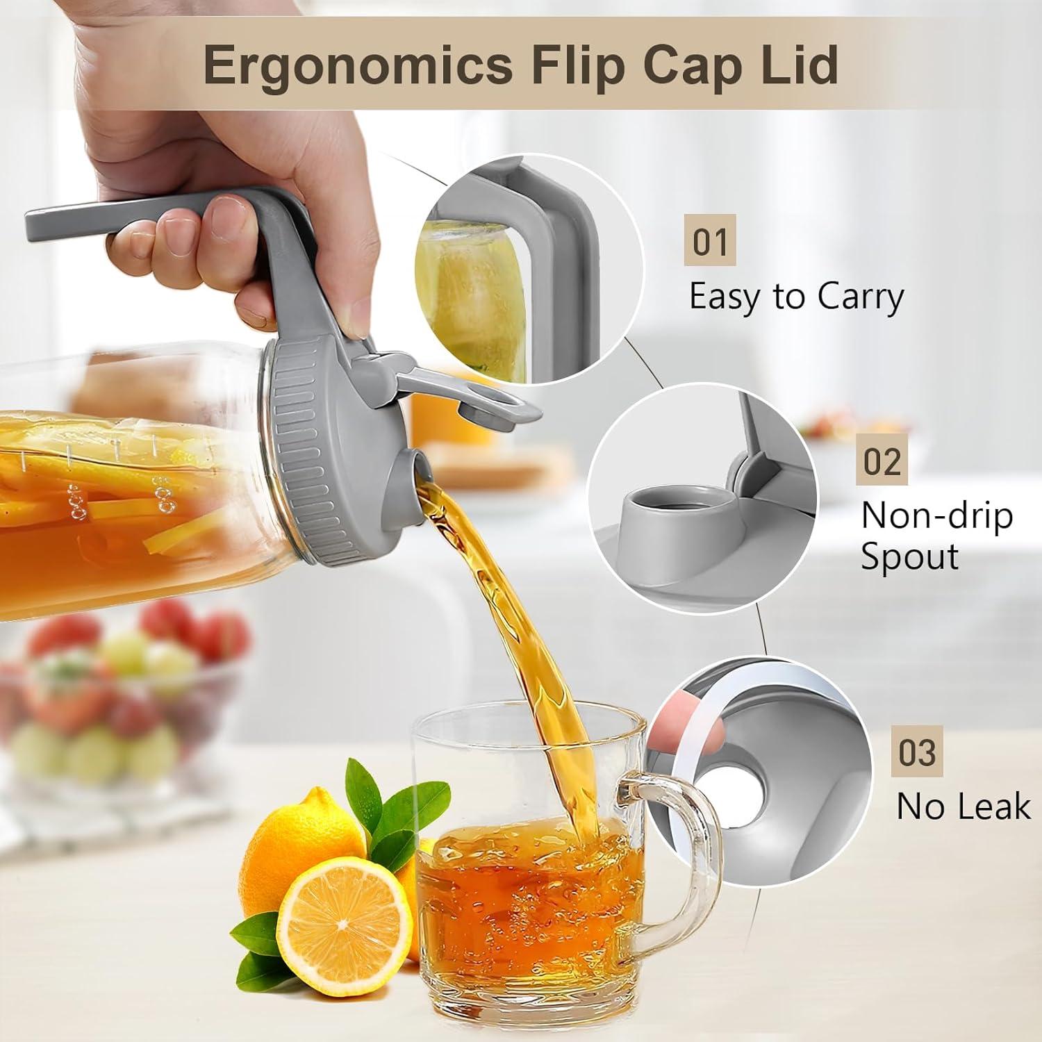 Jarra de Leche Materna AoeJarry 32oz Vidrio Hermético 2Pack