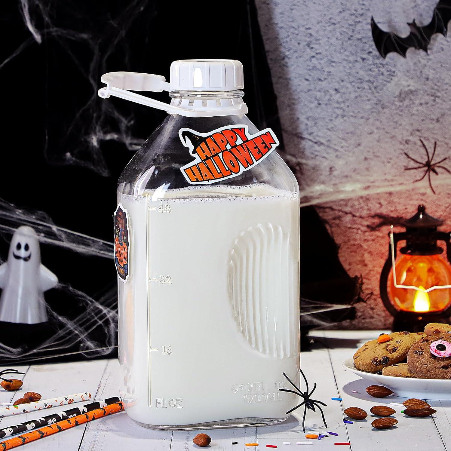 Paquete de 4 botellas de vidrio 1.9L con tapa hermética Absovetu