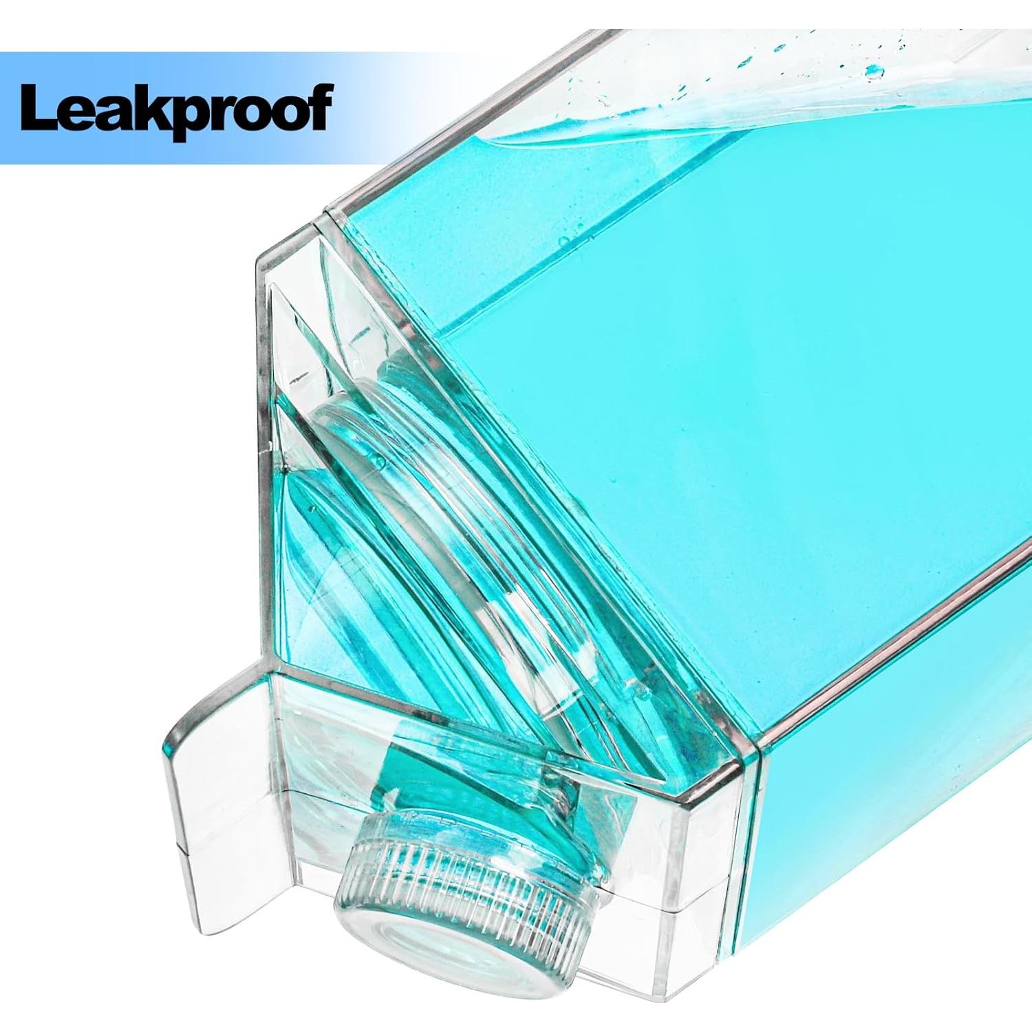 Bekith 2 Botellas de Agua Reutilizables 1900ml a Prueba de Fugas