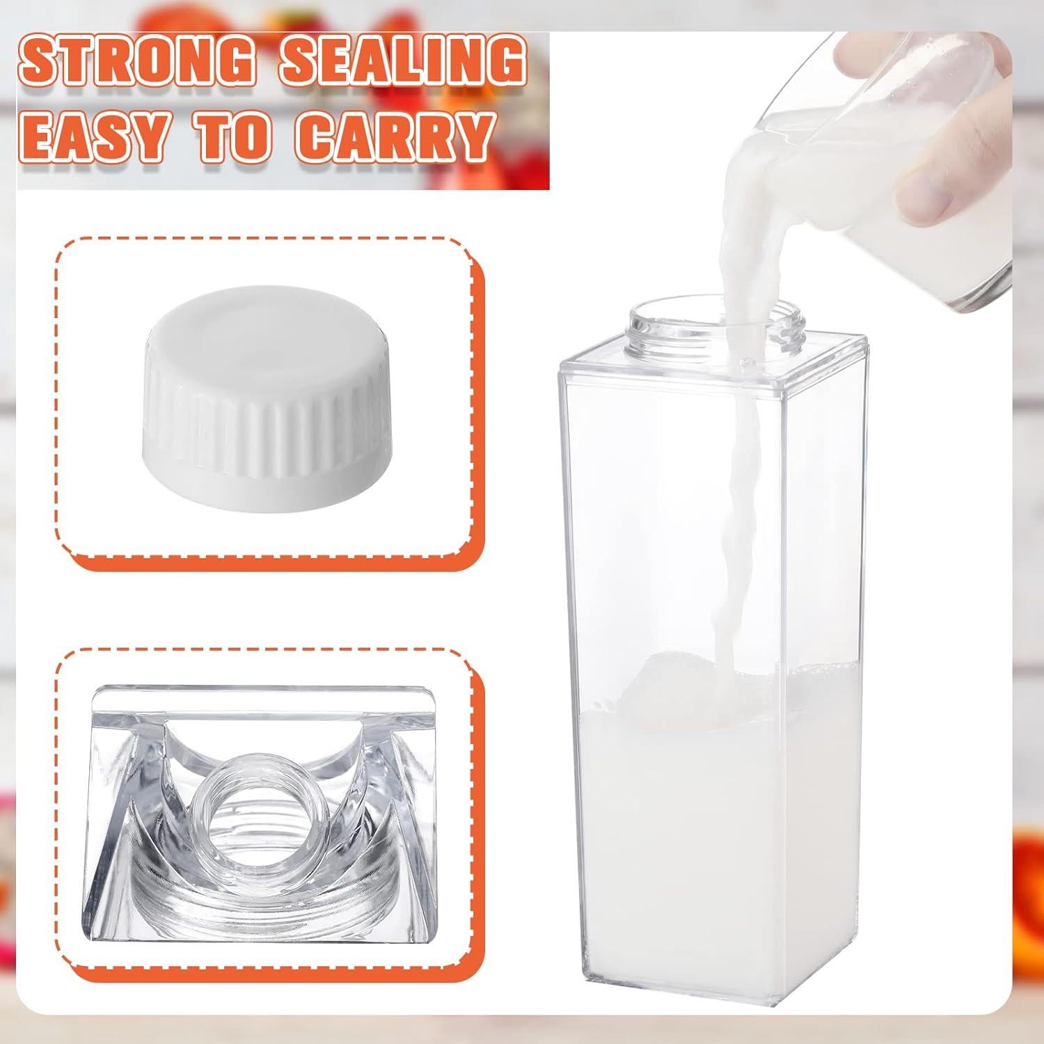 Botellas de Agua Reutilizables CHENGU 1000 ml Transparentes (2 Pzs)