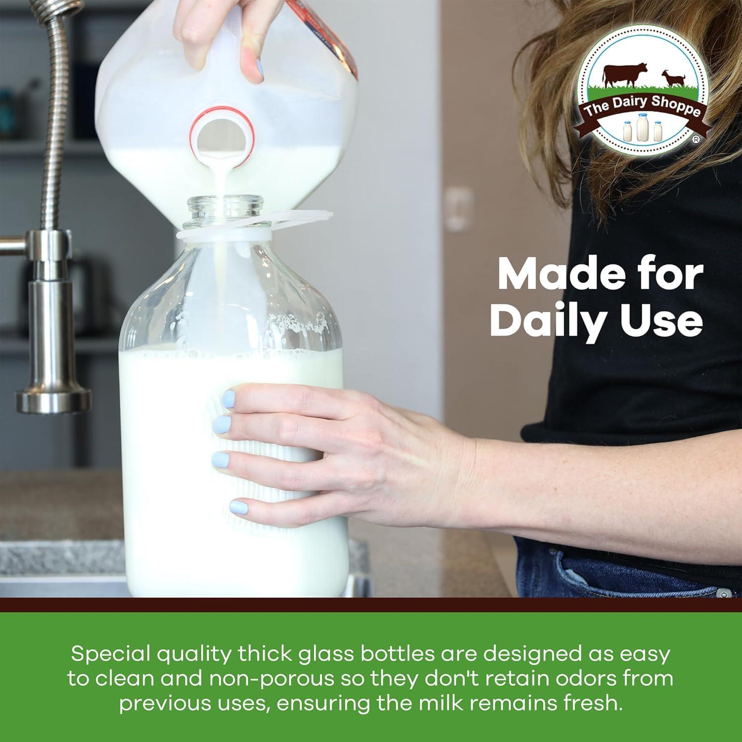 Botellas de Vidrio Reutilizables The Dairy Shoppe 64 oz - 2 Piezas