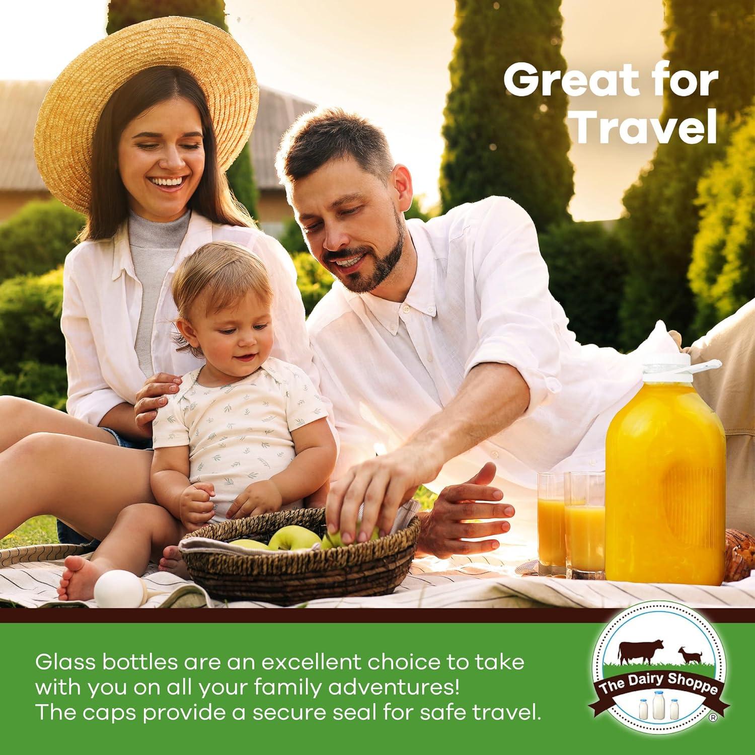 Botellas de Vidrio Reutilizables The Dairy Shoppe 64 oz - 2 Piezas