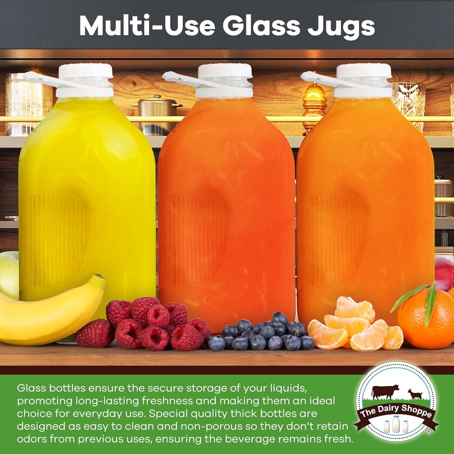 Botellas de Vidrio Reutilizables The Dairy Shoppe 64 oz - 2 Piezas