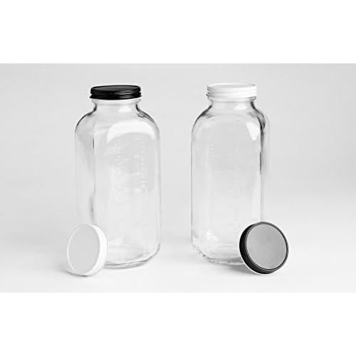 Botellas de Vidrio Vintage Crystal Country 32 oz con Tapas