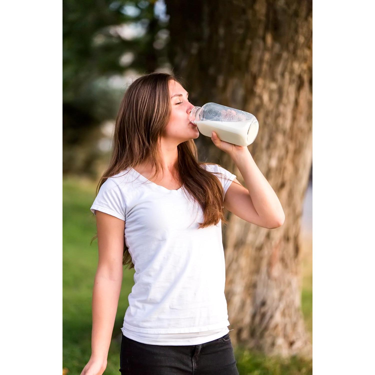 Botellas de Vidrio Vintage Crystal Country 32 oz con Tapas