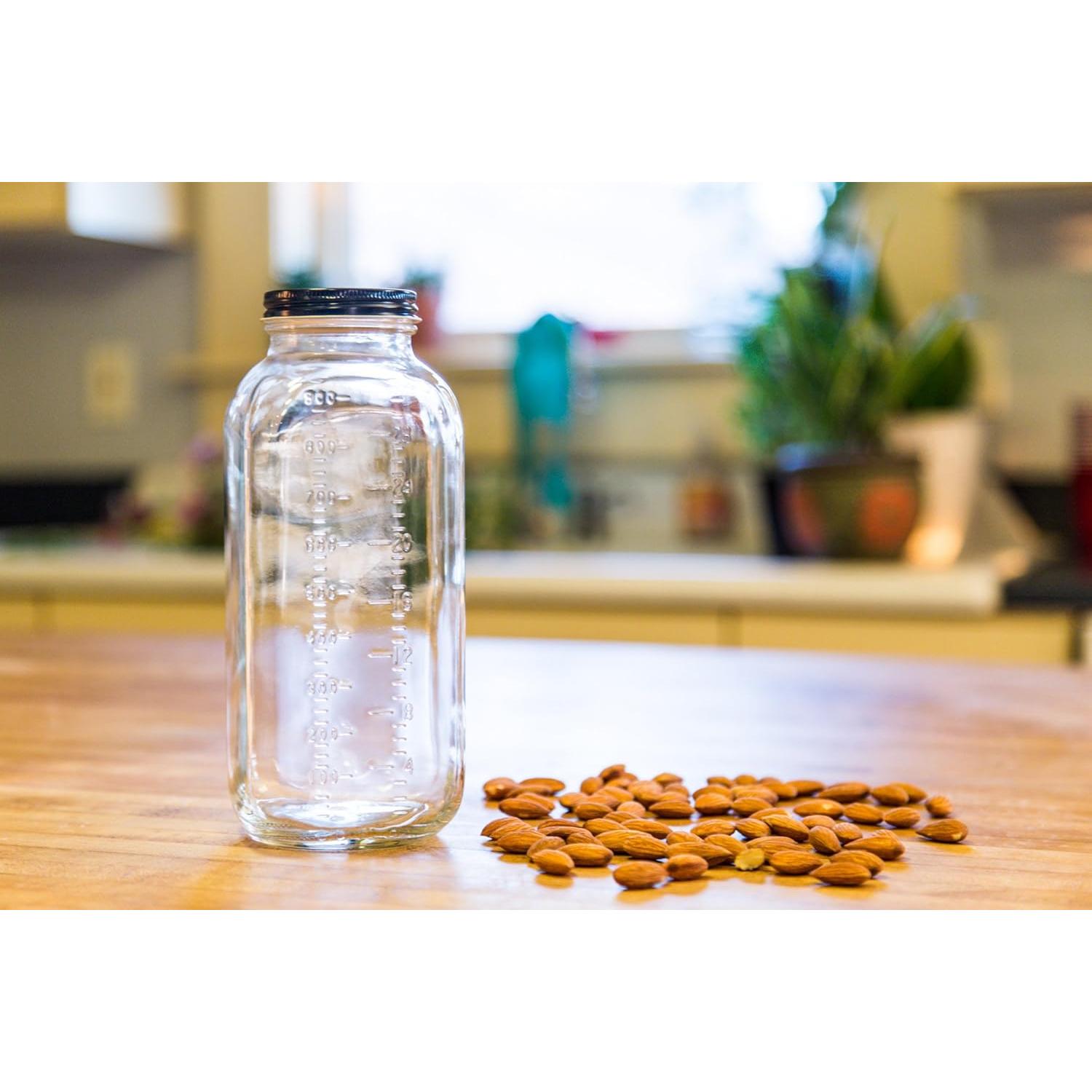 Botellas de Vidrio Vintage Crystal Country 32 oz con Tapas