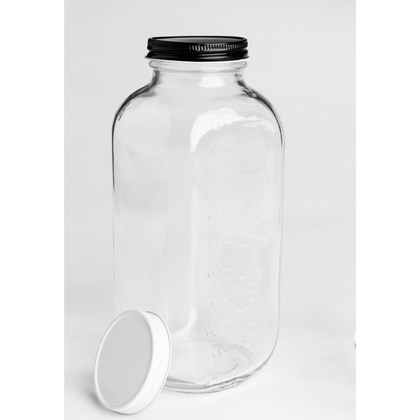 Botellas de Vidrio Vintage Crystal Country 32 oz con Tapas