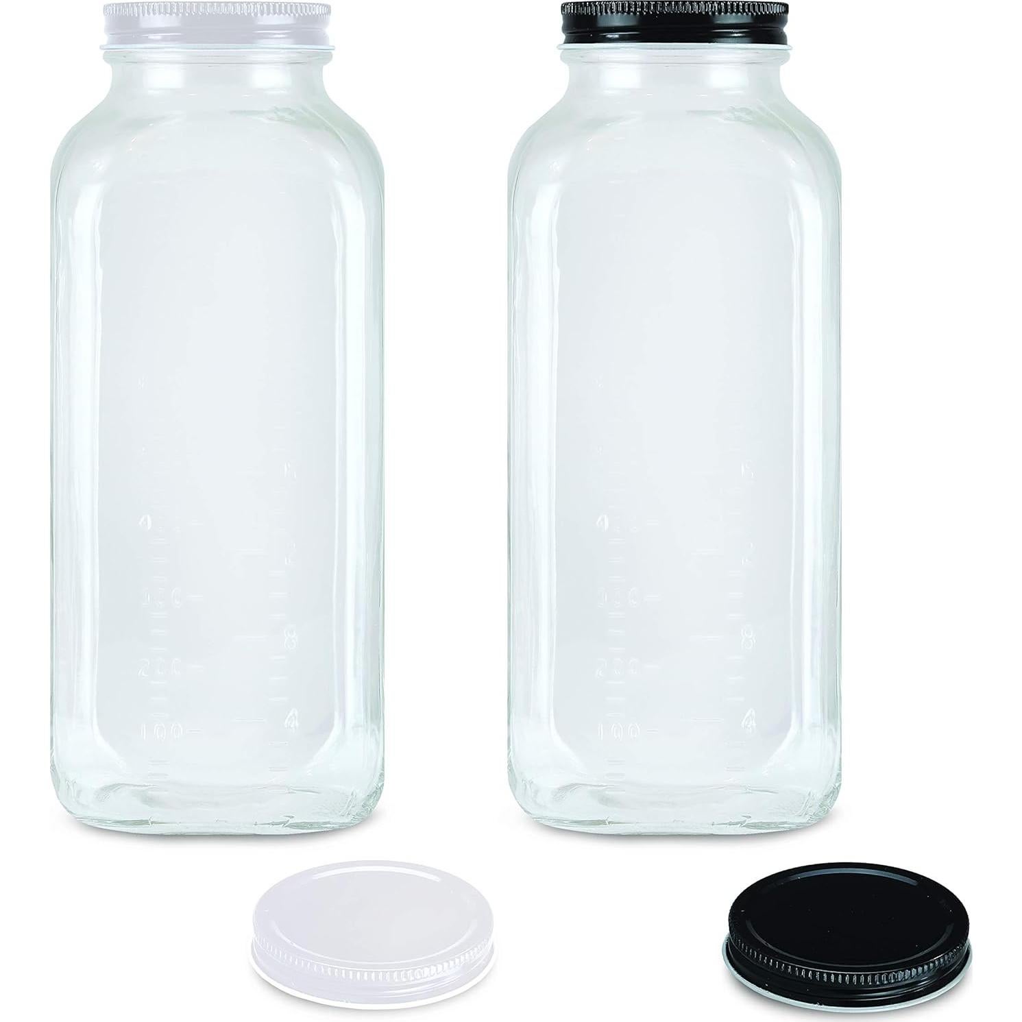 Botellas de Vidrio Vintage Crystal Country 32 oz con Tapas