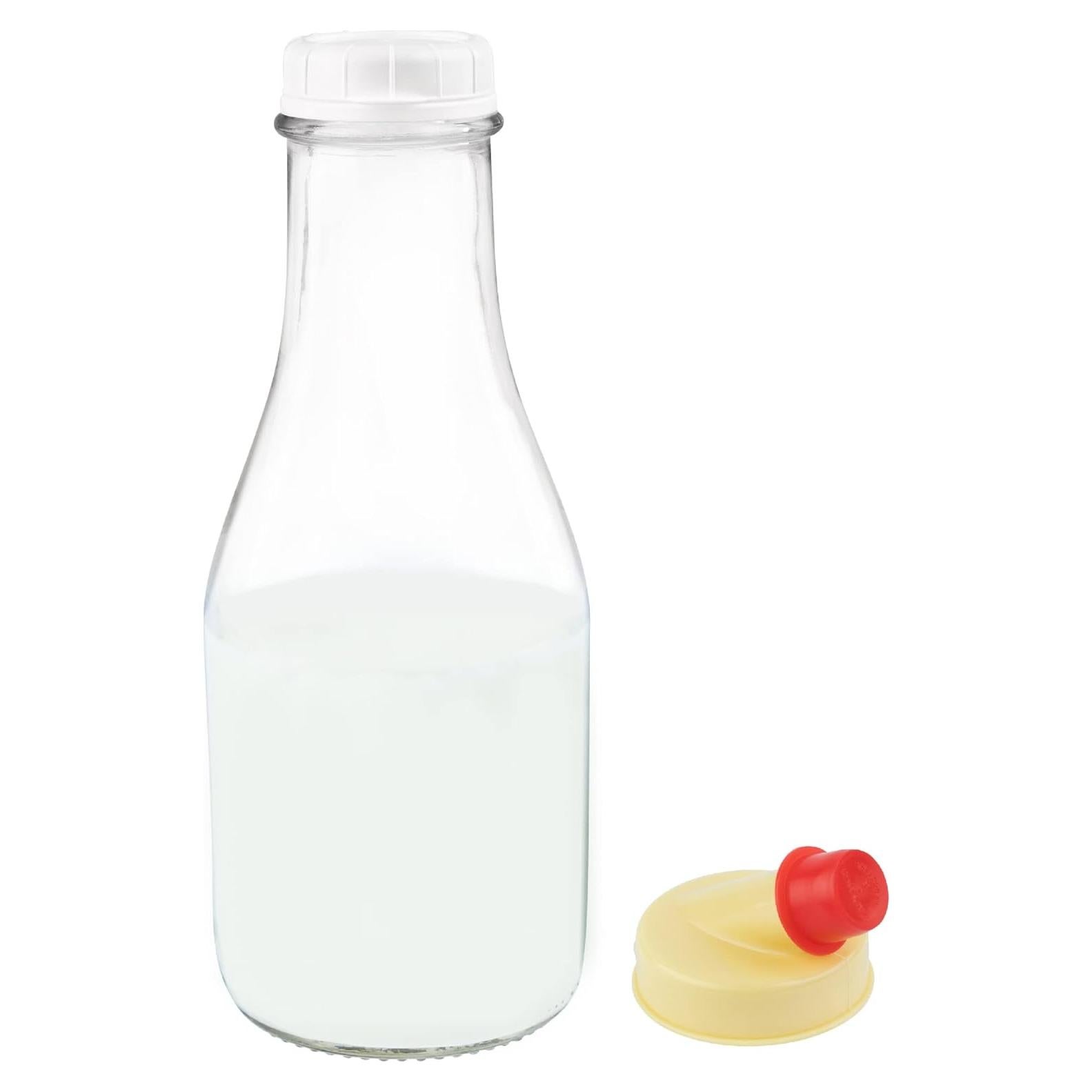 Botella de Leche de Vidrio Kitchentoolz 0.91L Redonda
