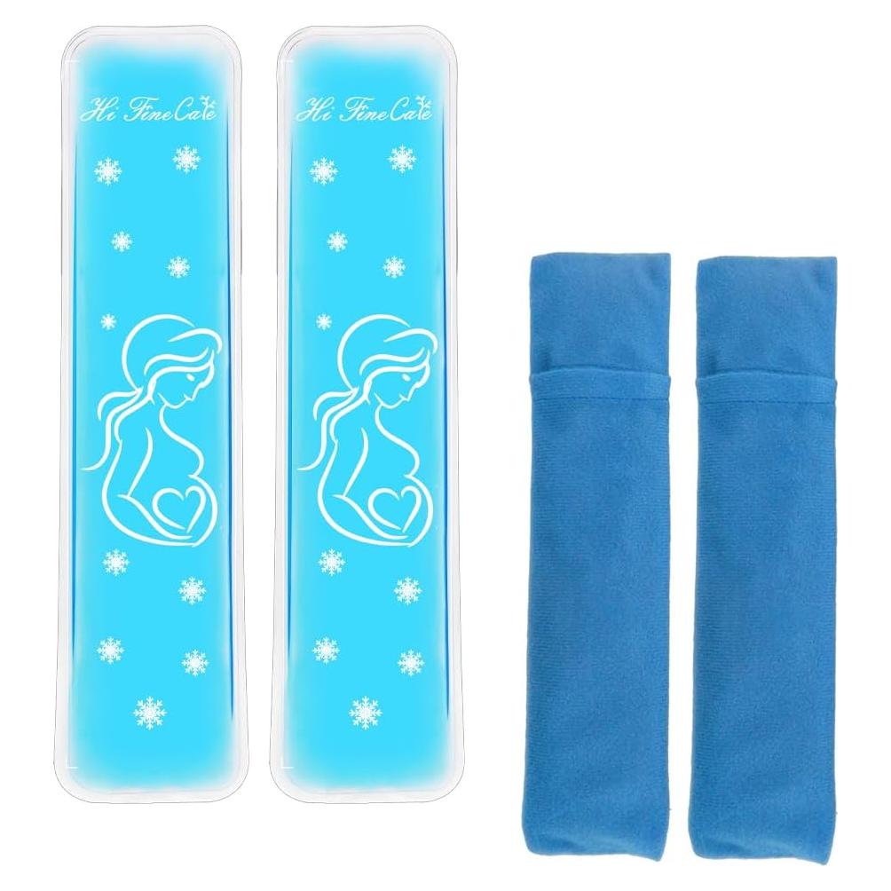 Paquete de Hielo Postparto Reutilizable HI FINE CARE - 2 Almohadillas Frías