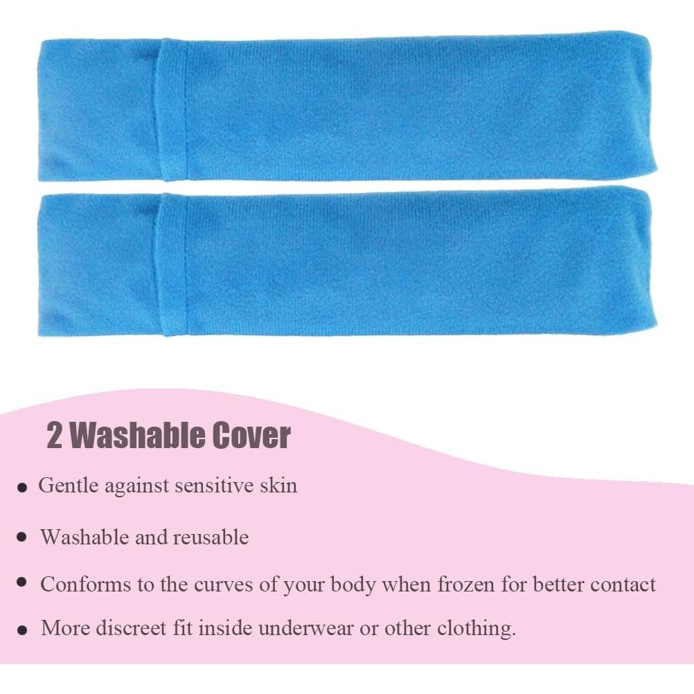 Paquete de Hielo Postparto Reutilizable HI FINE CARE - 2 Almohadillas Frías