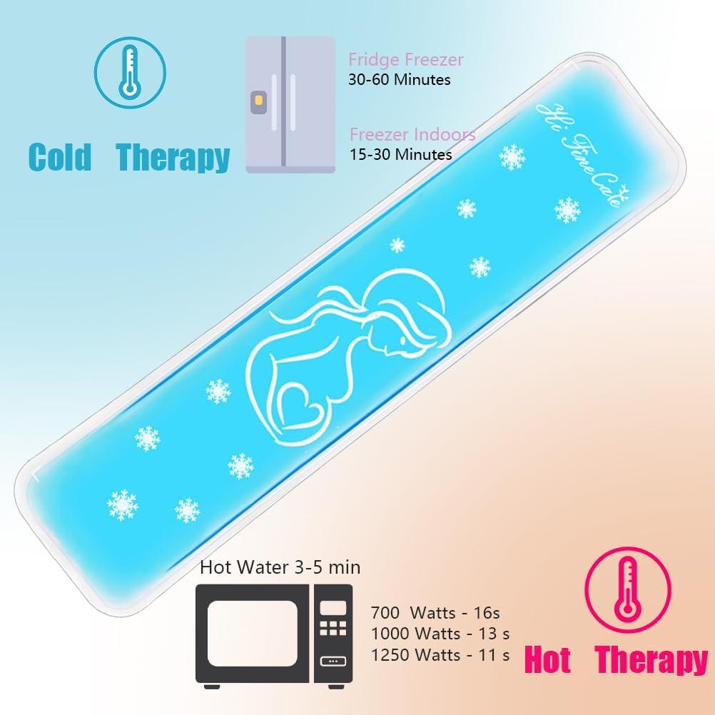 Paquete de Hielo Postparto Reutilizable HI FINE CARE - 2 Almohadillas Frías