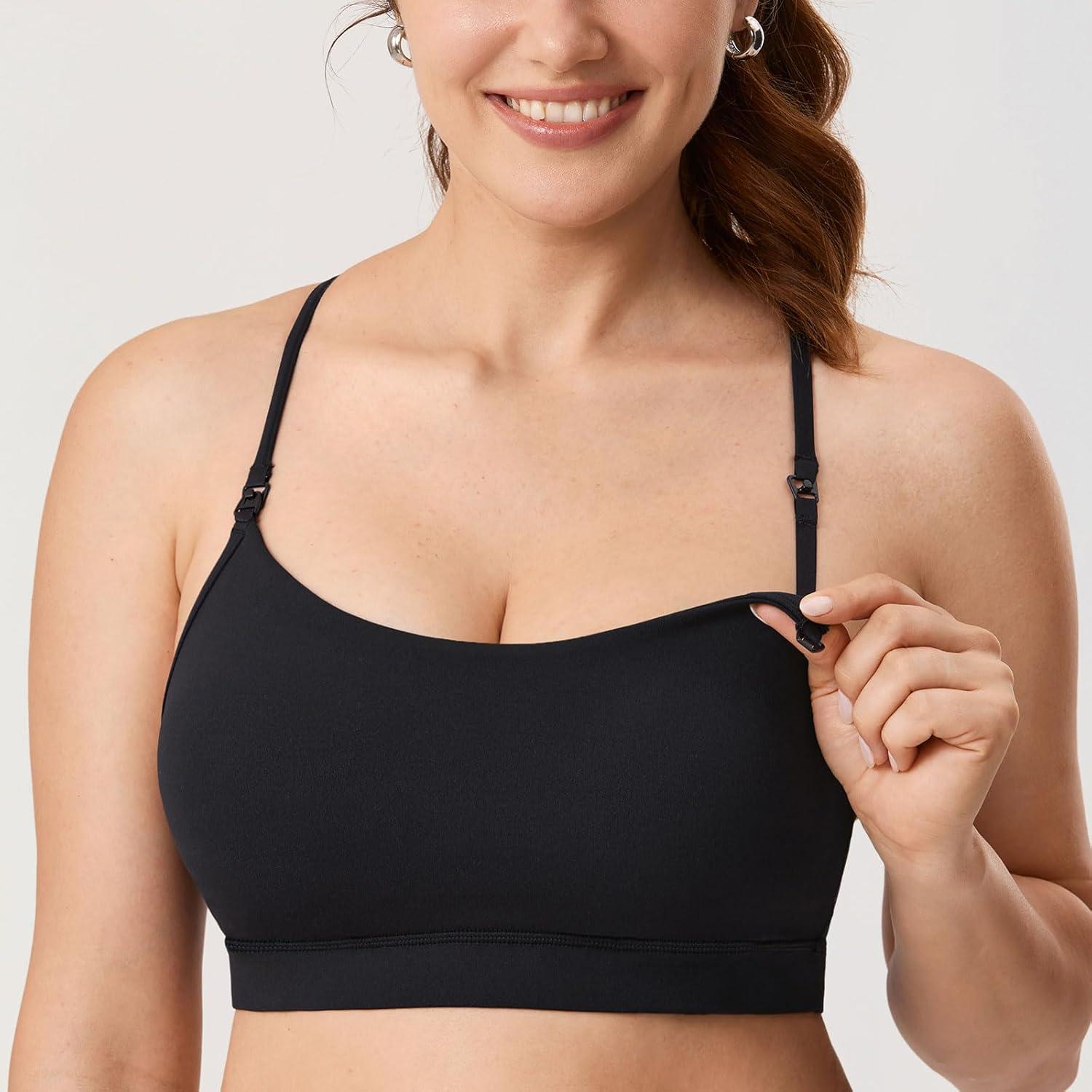 Sujetador Deportivo de Maternidad MOMANDA para Lactancia Negro