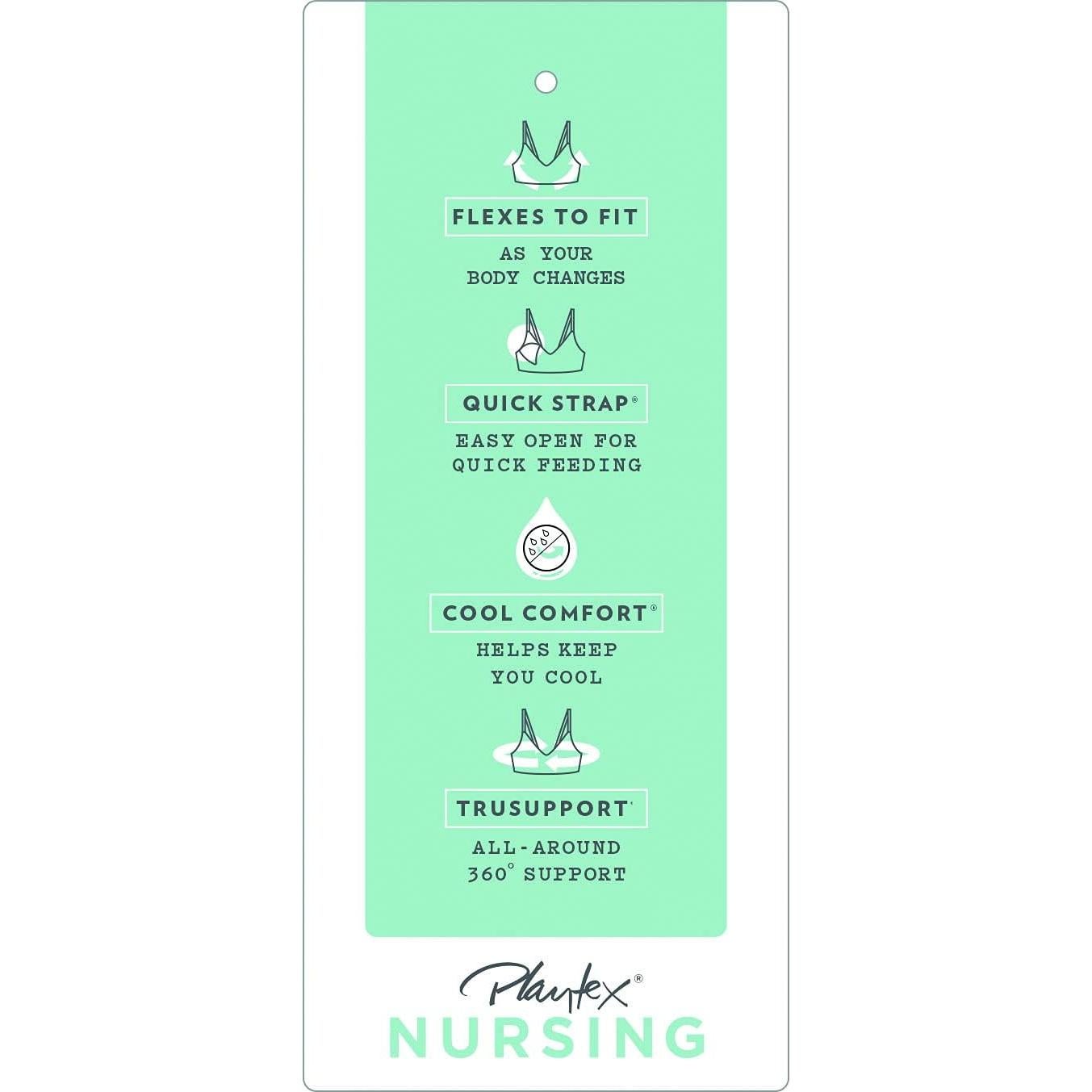 Sostén de Lactancia Sin Costuras Playtex 4956 Negro S-3X