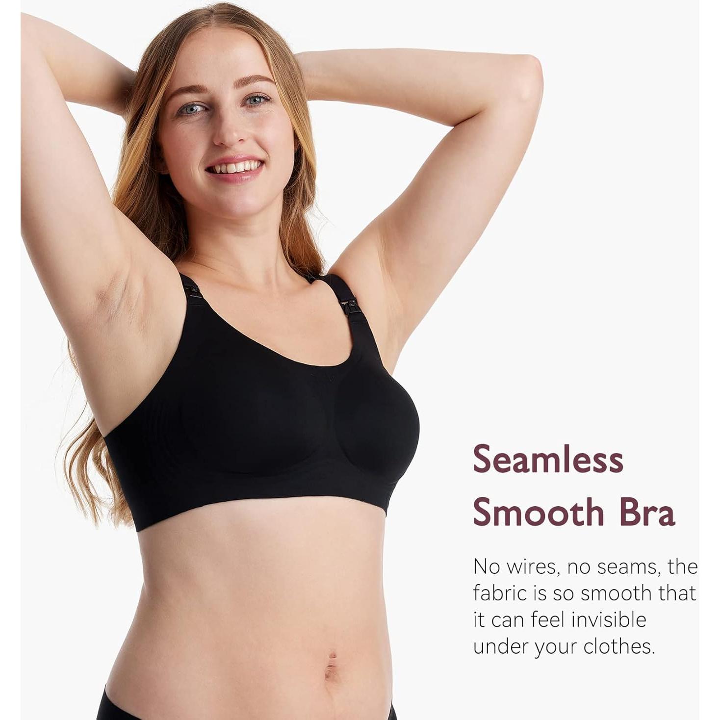 Sostén de Lactancia Momcozy FB016 Sin Costuras Negro