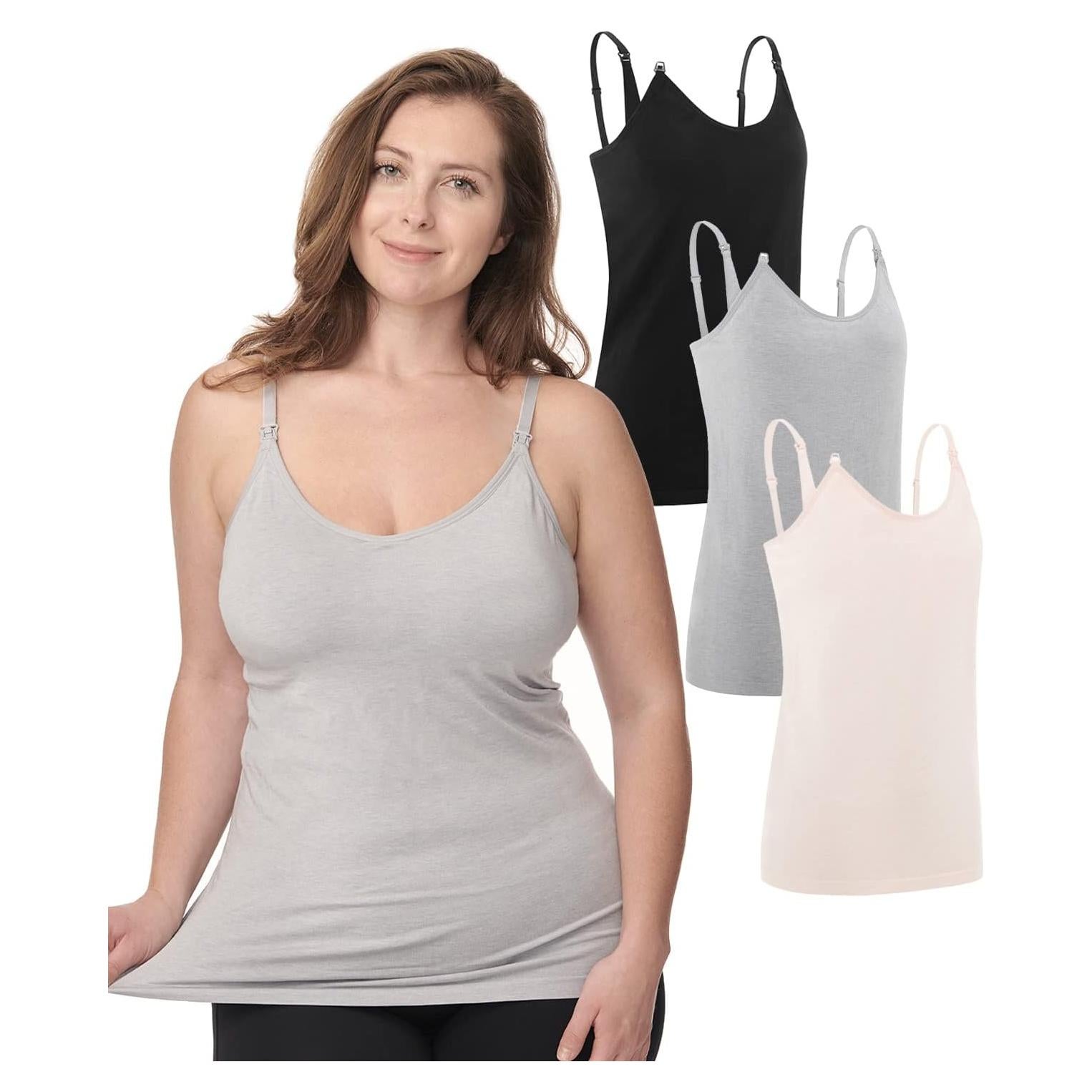 Camisetas de Lactancia Under Control 3Pack para Mujeres Embarazadas