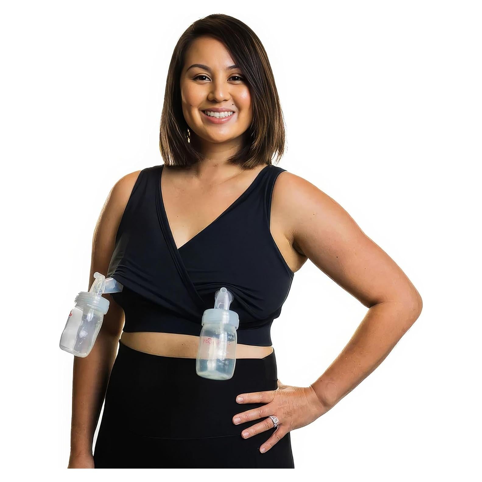 Sostén de Lactancia Manos Libres Luxe Diario - Talla X-Large Negro