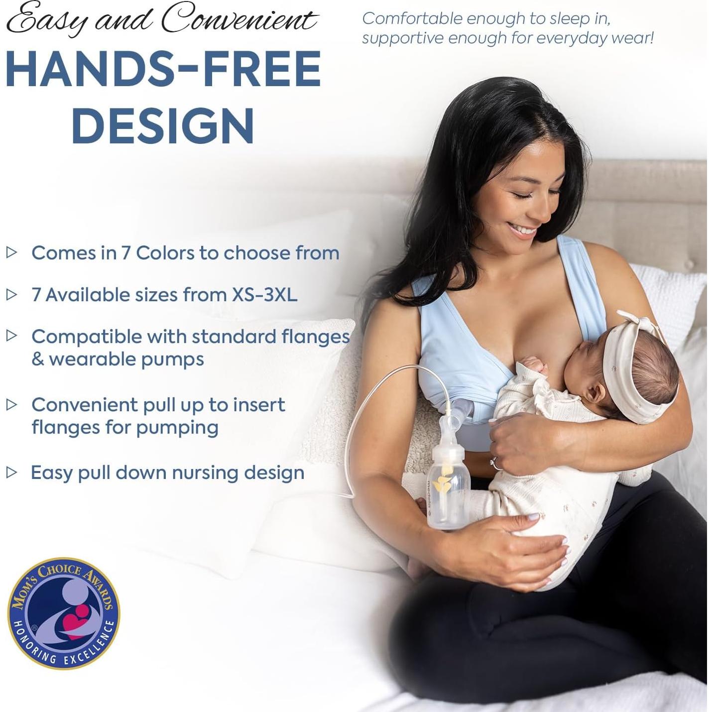 Sostén de Lactancia Manos Libres Luxe Diario - Talla X-Large Negro