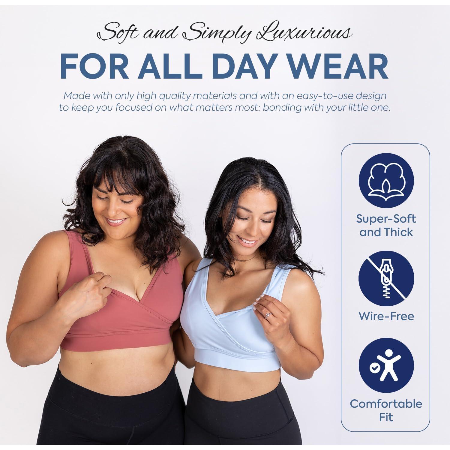 Sostén de Lactancia Manos Libres Luxe Diario - Talla X-Large Negro