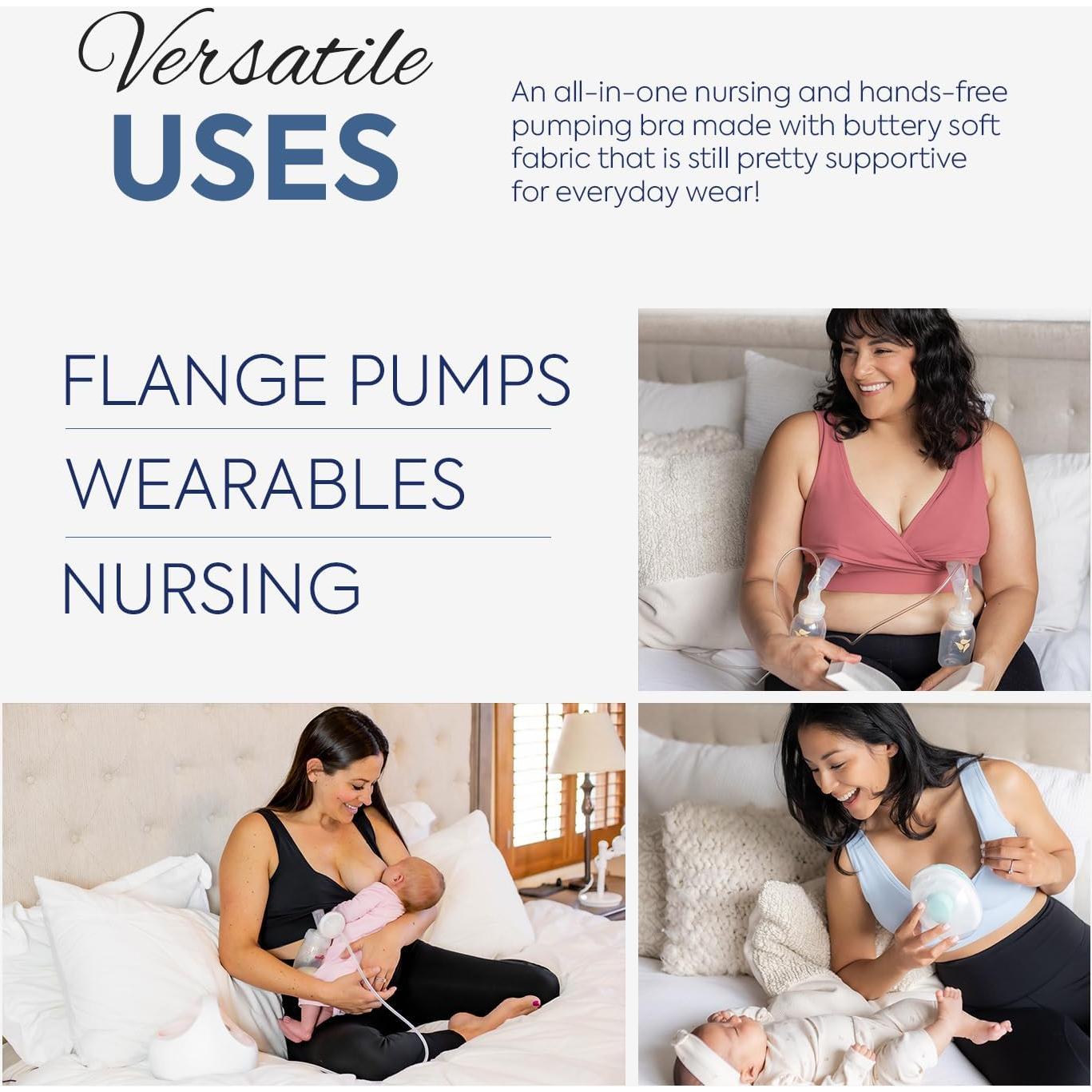 Sostén de Lactancia Manos Libres Luxe Diario - Talla X-Large Negro