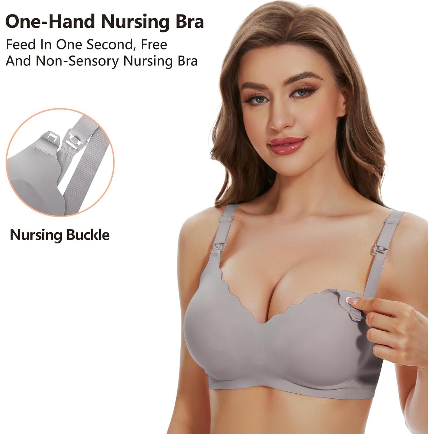 Paquete de 3 Sujetadores de Lactancia Sin Costuras - Maternidad