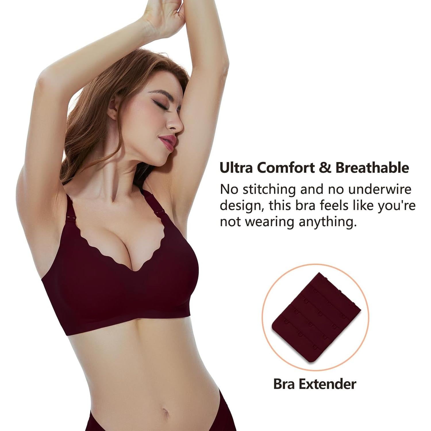 Paquete de 3 Sujetadores de Lactancia Sin Costuras - Maternidad