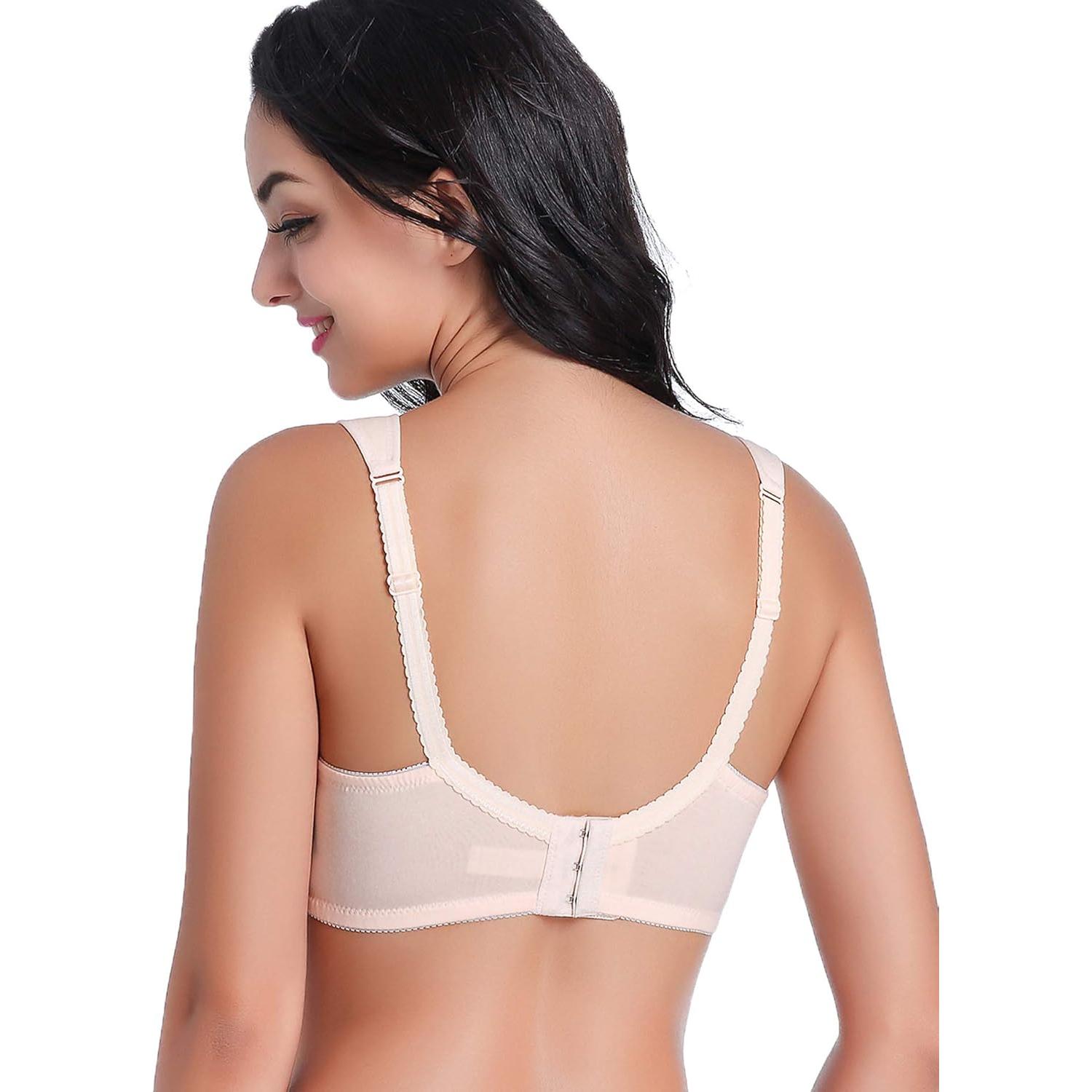 Sujetador de Maternidad CAKYE 3 Pack Algodón C Negro/Gris/Nude