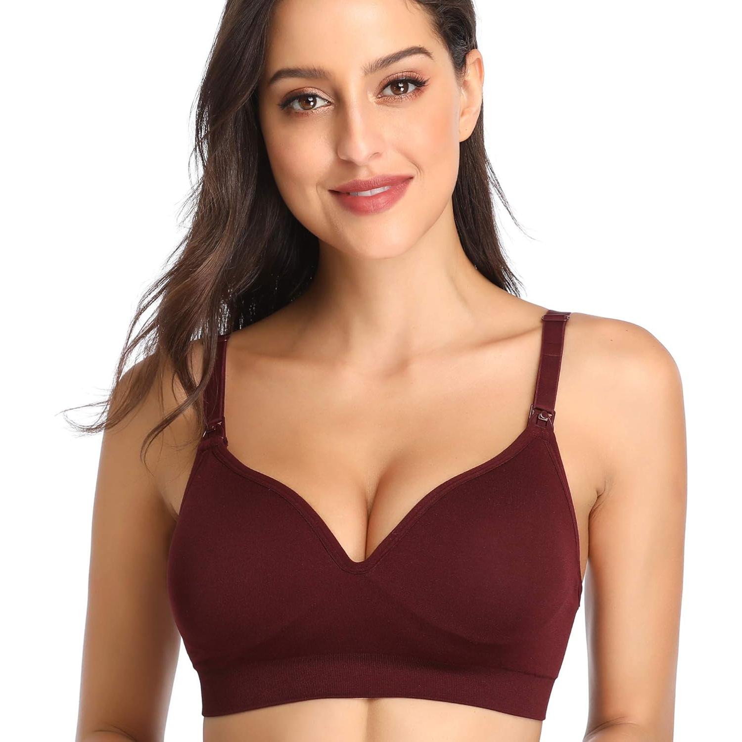 Sujetador de Lactancia Sin Costuras GXXGE Acolchado Mediano