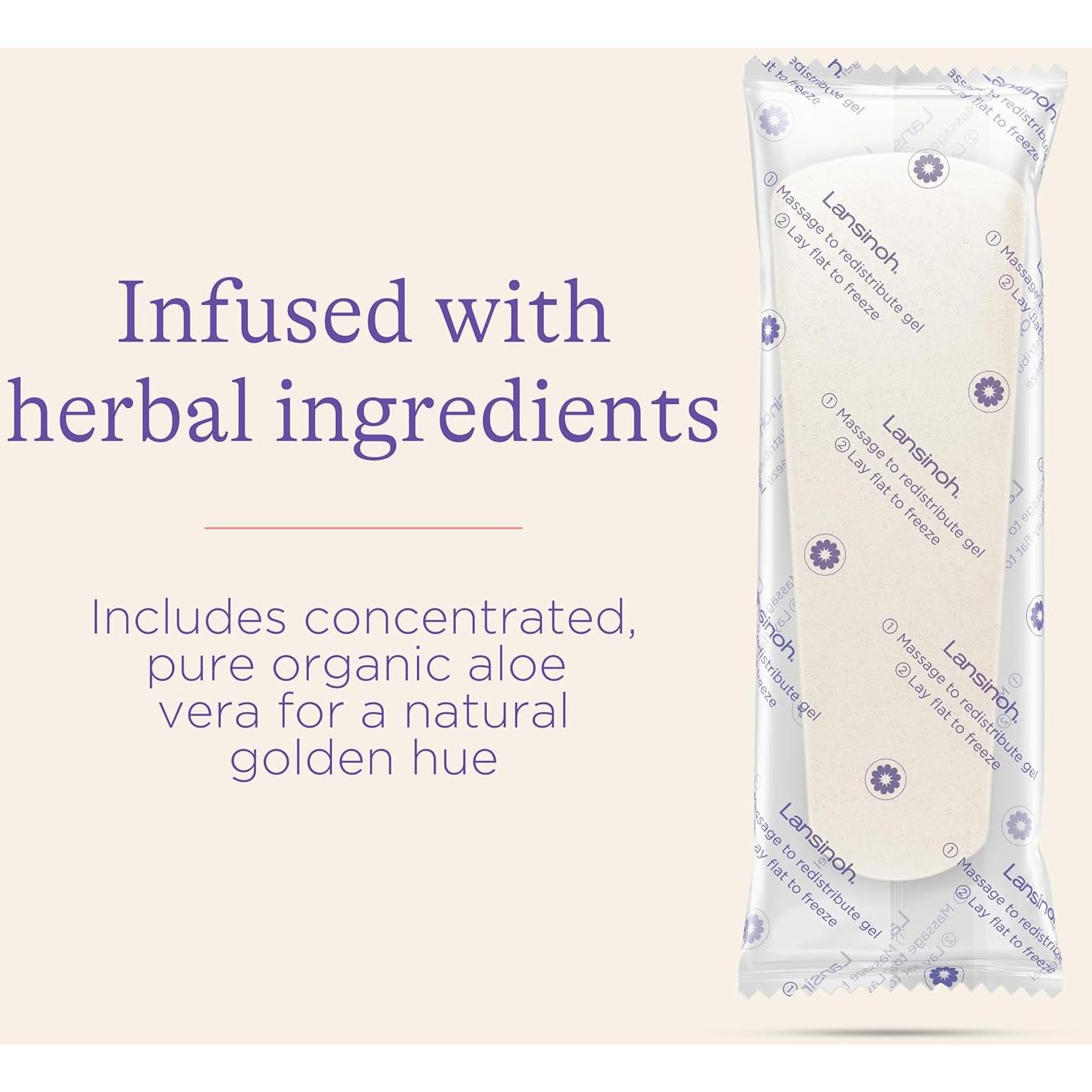 Compresas Frías Postparto Lansinoh - 12 Padsicles con Aloe Vera