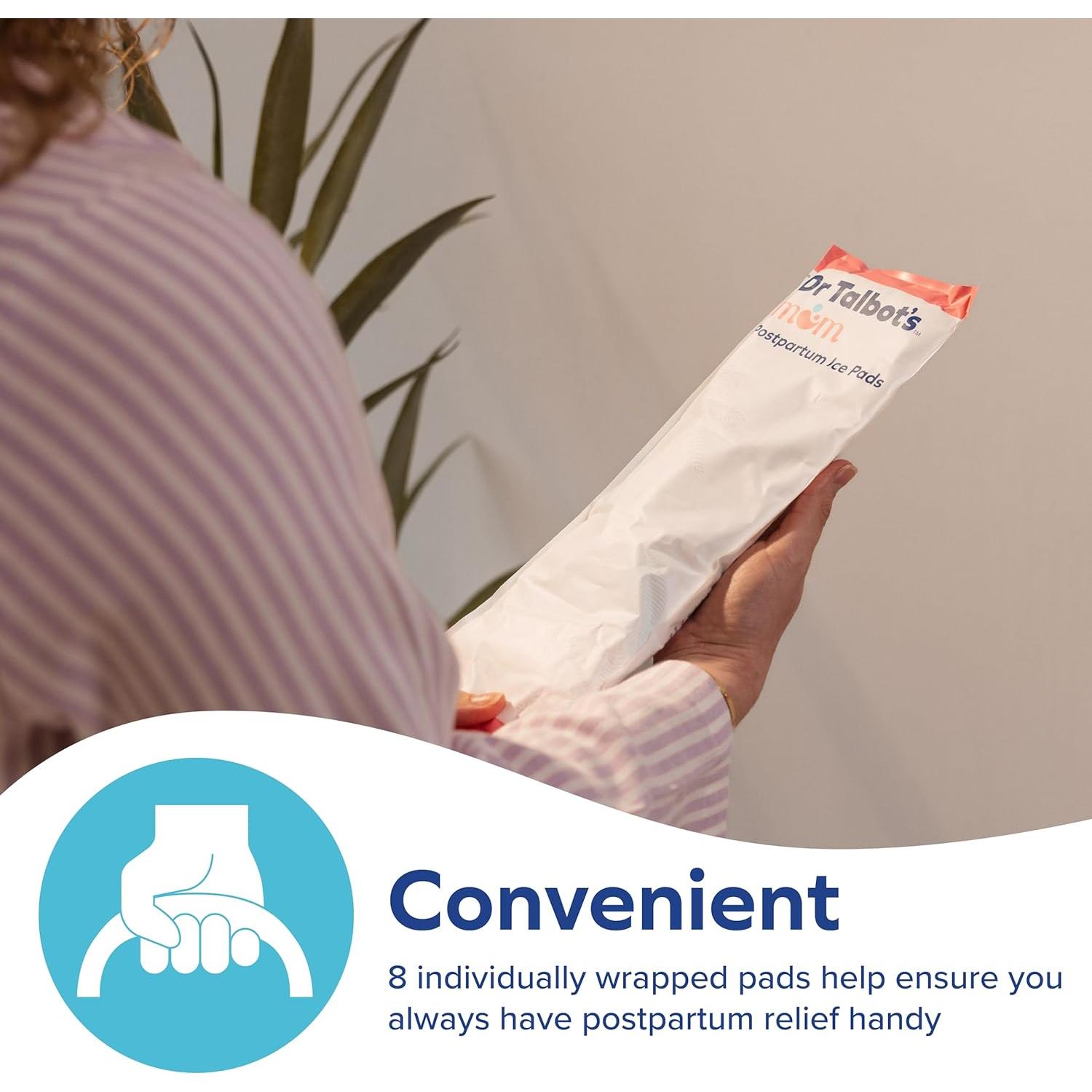 Compresas de Hielo Postparto Dr. Talbot - Paquete de 8 Unidades